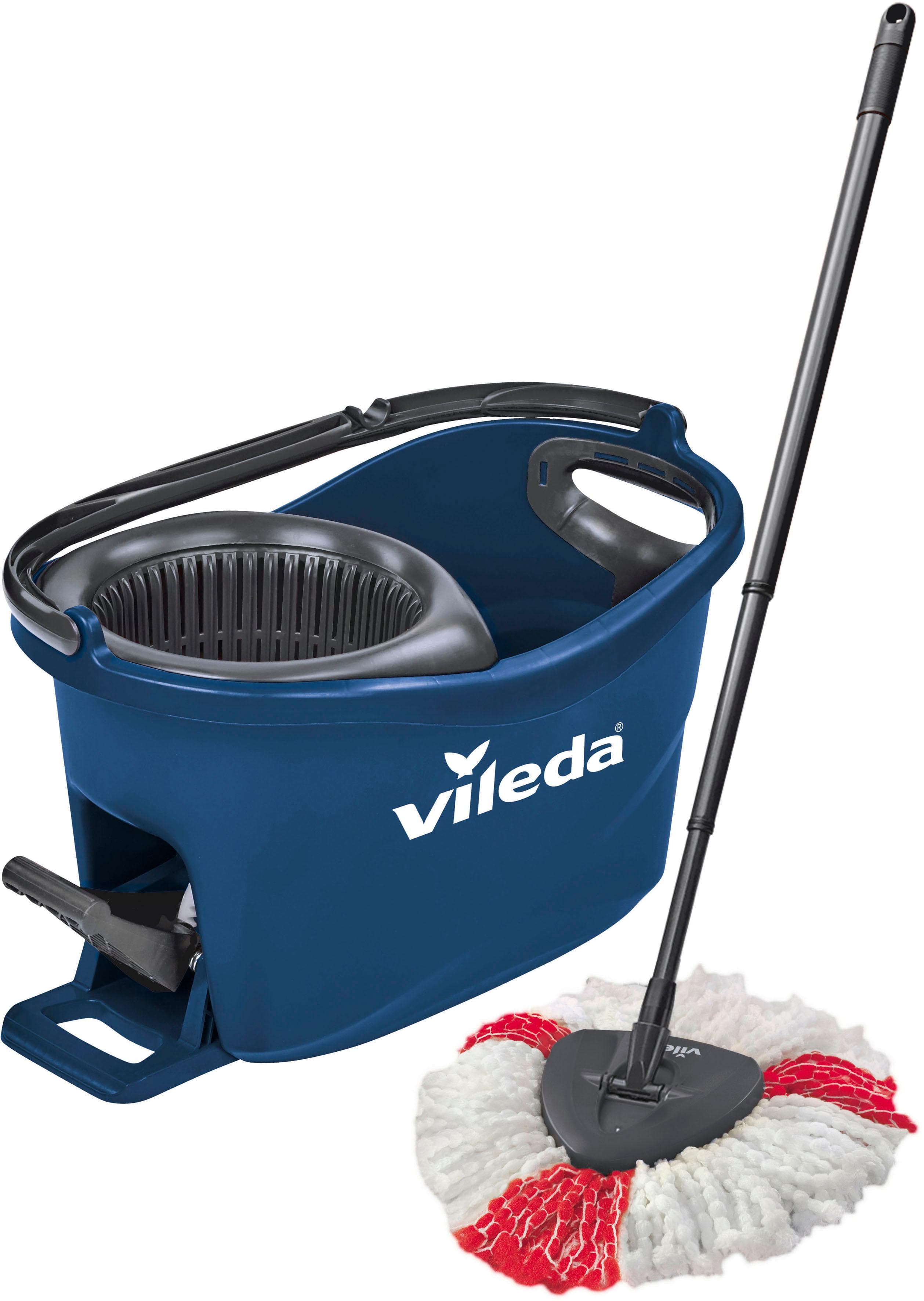 Bodenwischer-Set VILEDA Turbo Colors Blau Mikrofaser Kunststoff