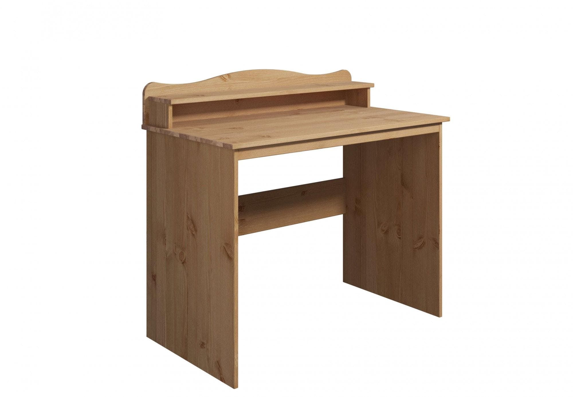 OTTO HOME Schreibtisch Lesve Massivholz Kiefer Beige mit Aufsatz