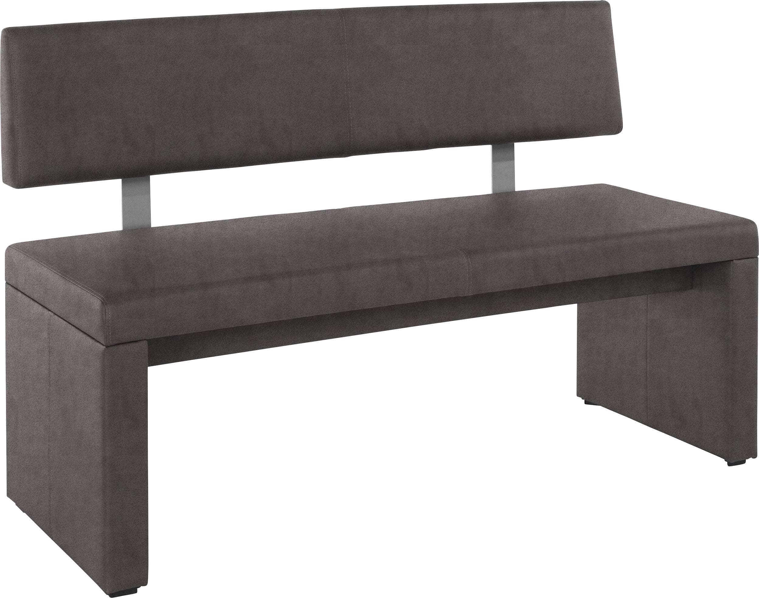 Gemütliche Sitzbank mit Lehne