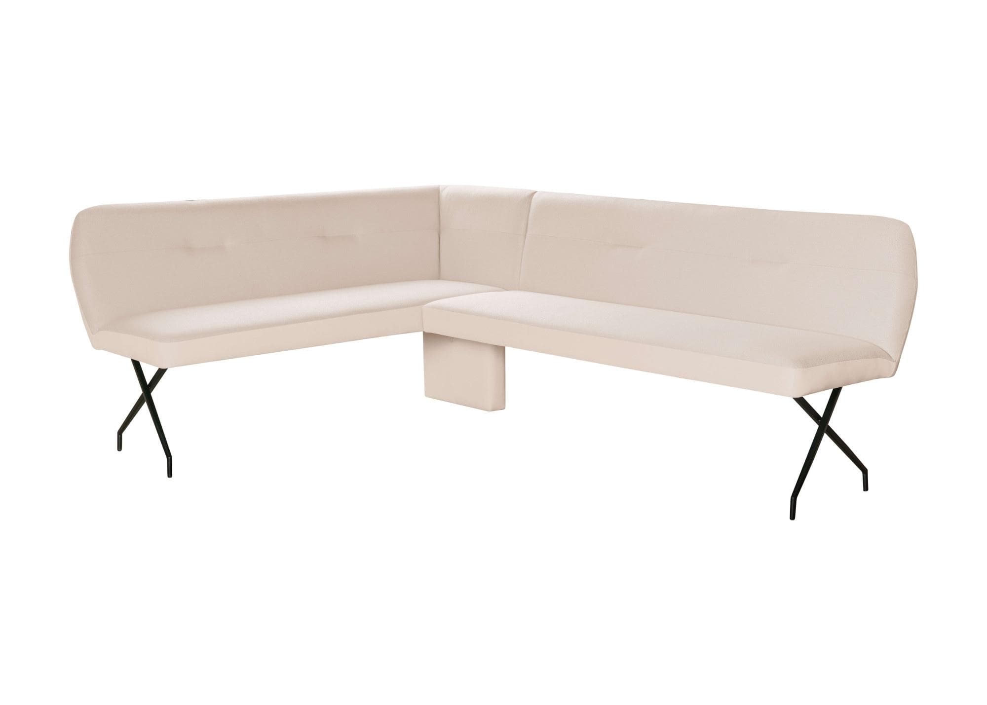 Eckbank HOME AFFAIRE Bruna Esszimmerbank 2-Stoff-Design