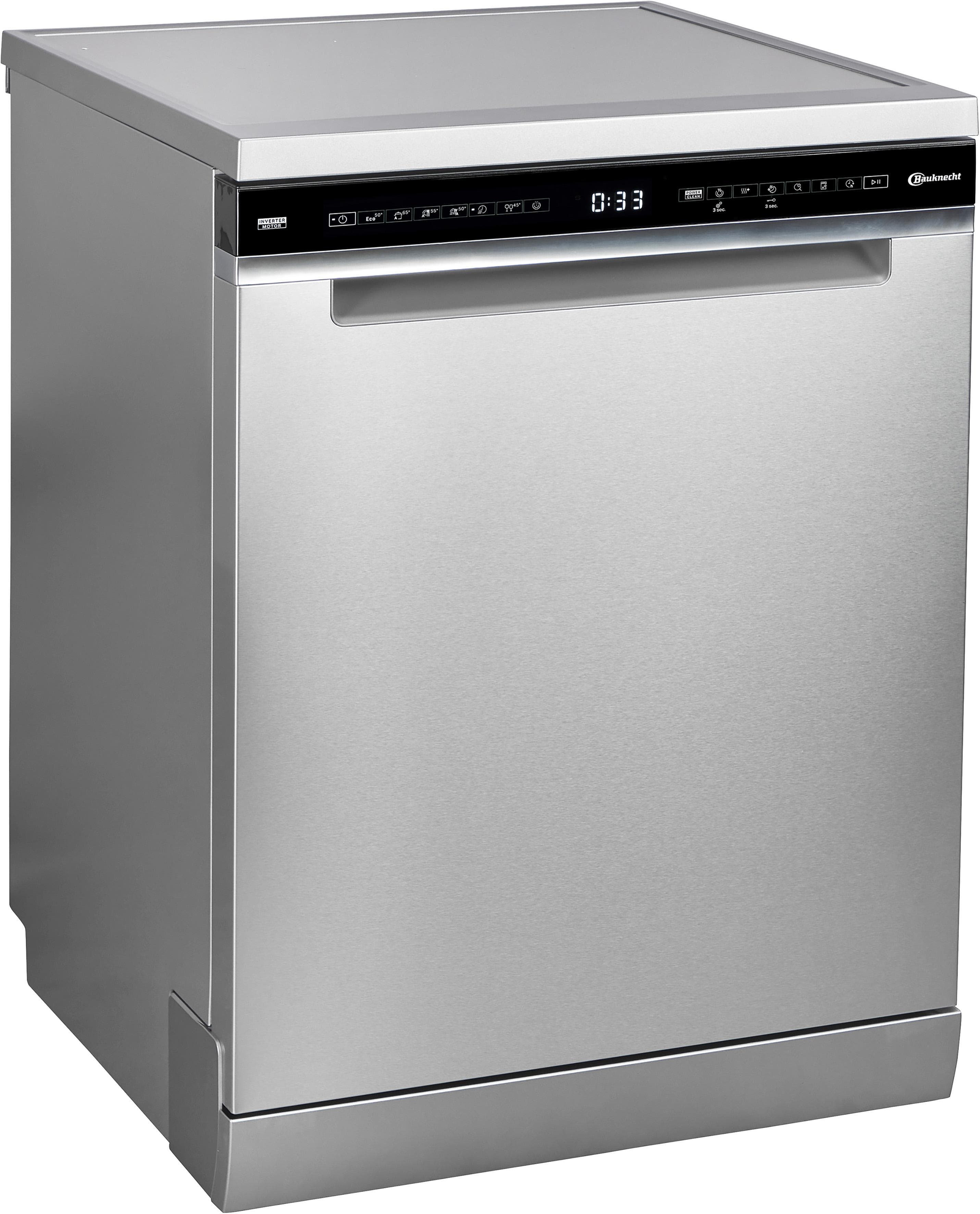 BAUKNECHT Standgeschirrspüler BKSV1 FAM Silber PowerClean Pro