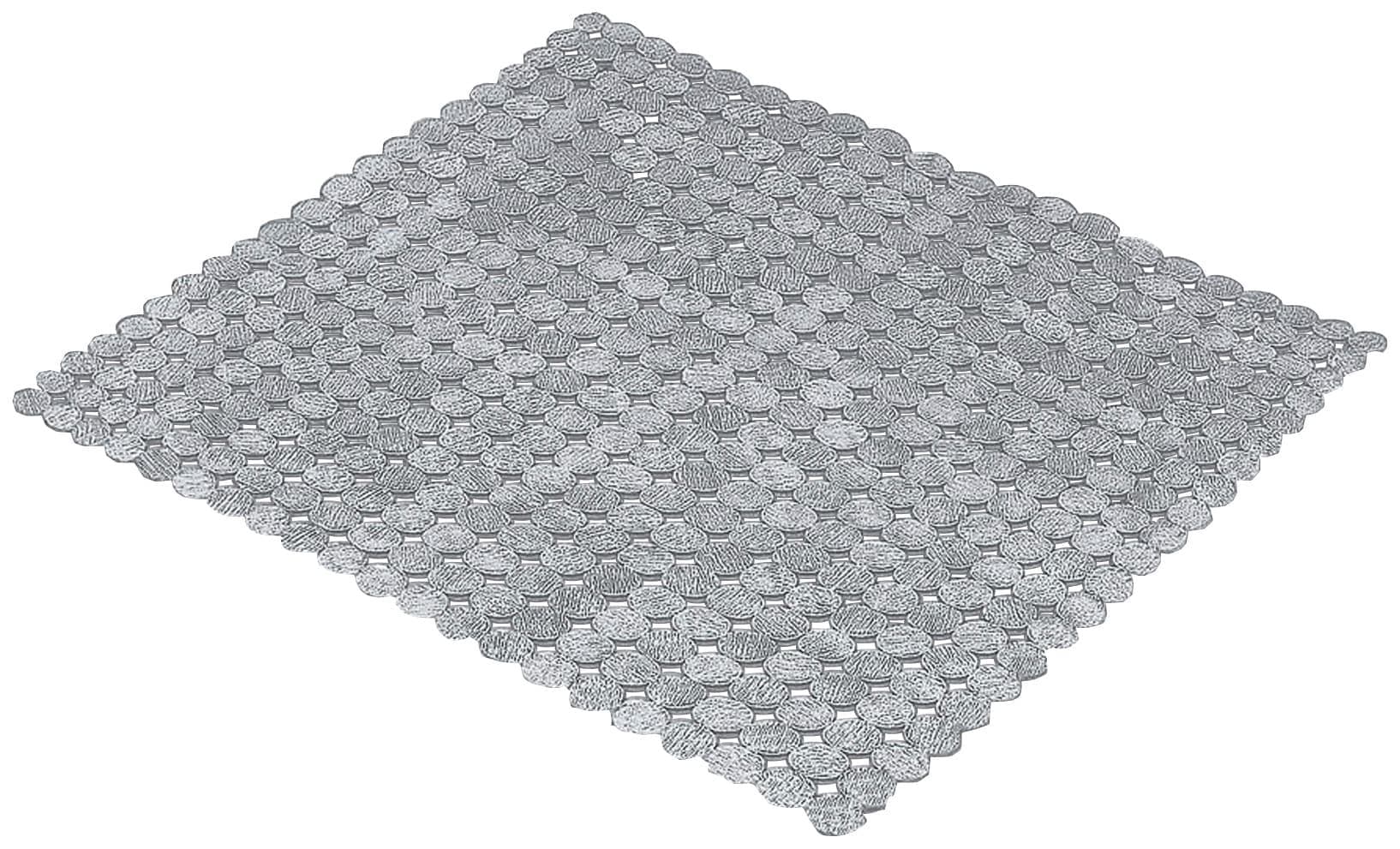 Duscheinlage KLEINE WOLKE "Sign" Silber PVC