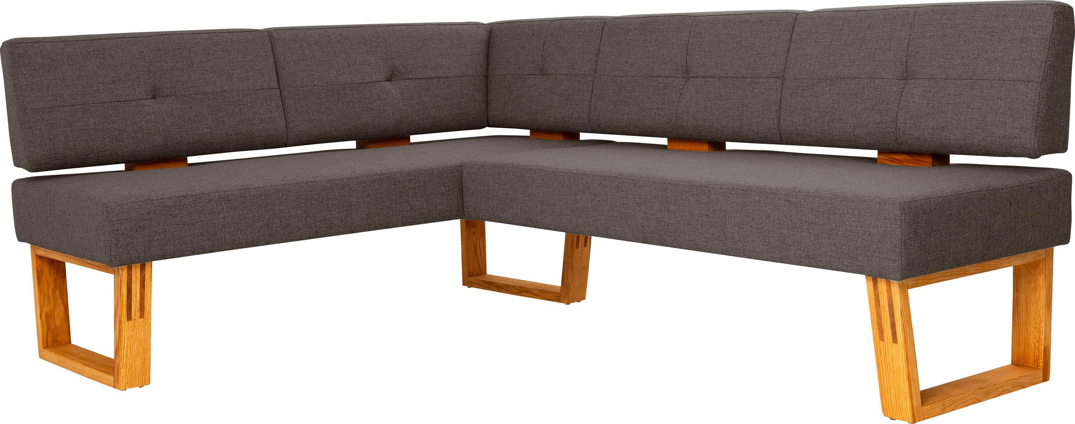 Massivholz-Eckbank in stylischen Farben