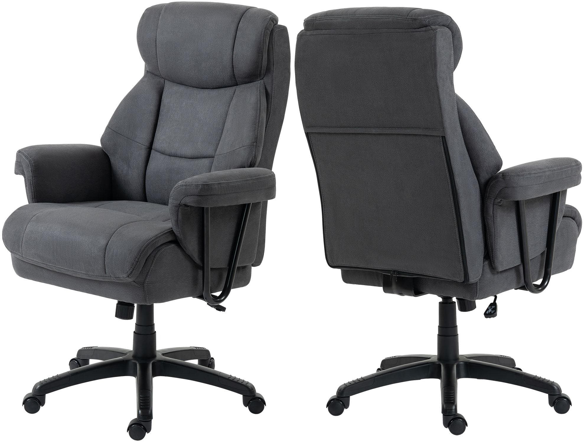 Duo Collection Chefsessel Mauro XXL Anthrazit Schwarz mit Wippfunktion