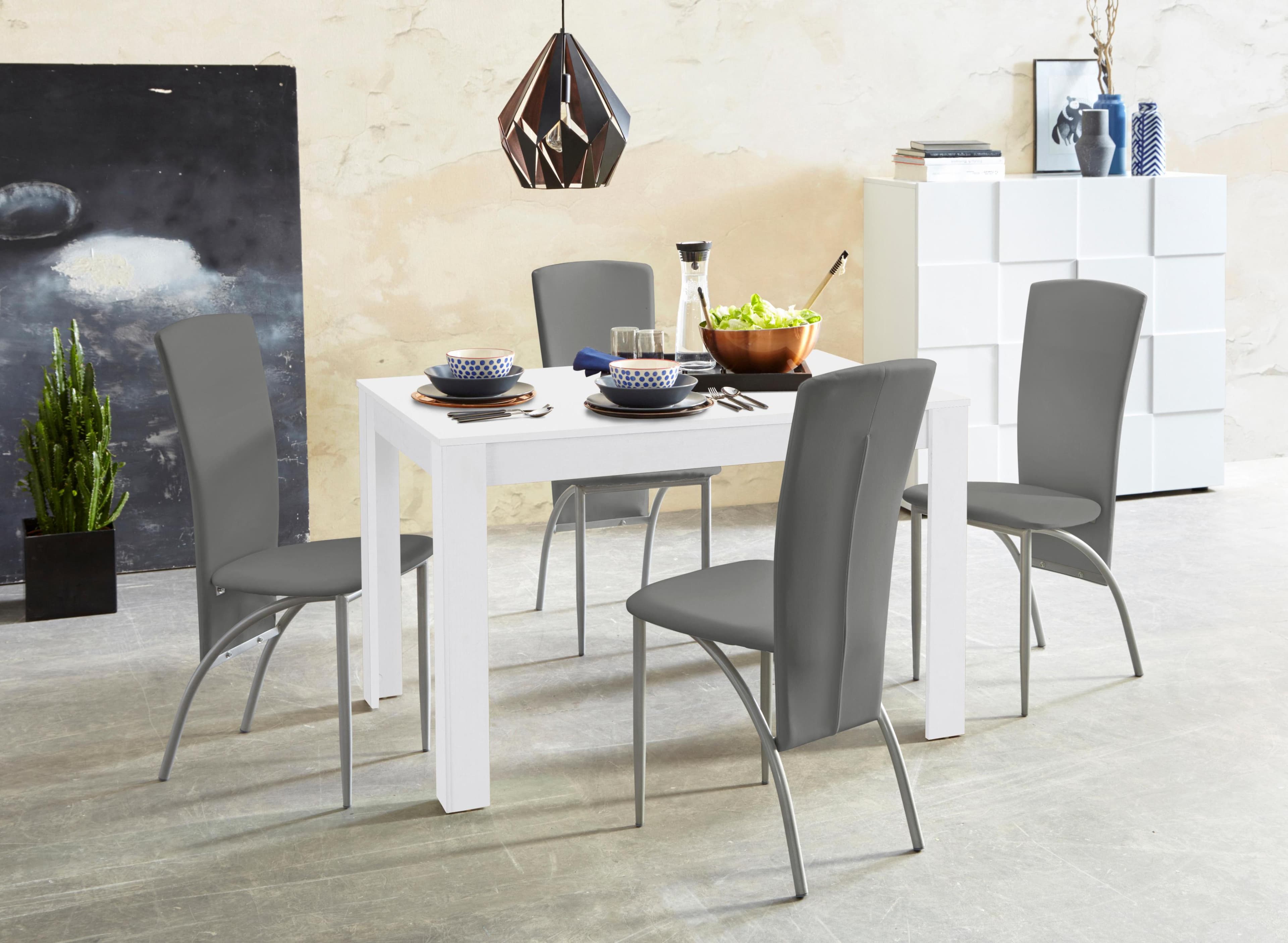 INOSIGN Essgruppe 5-tlg: Moderne Stühle & Tisch in Hochwertiger Qualität