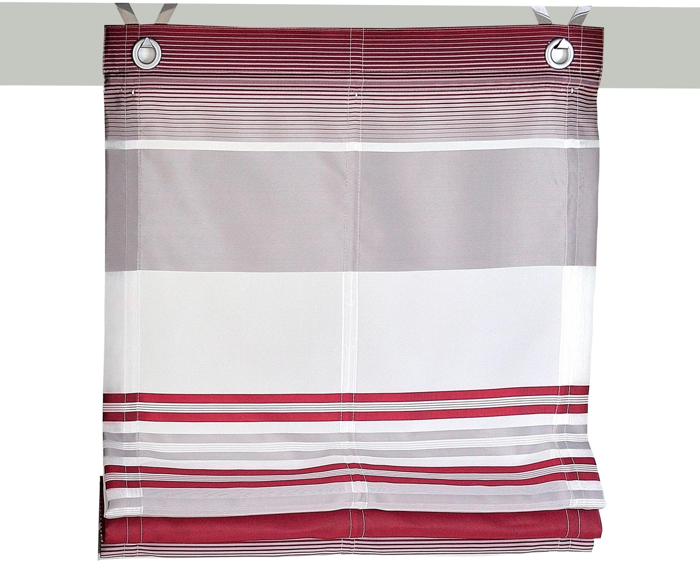 Raffrollo Kutti Jamaica 80x130 cm Polyester Halbtransparent