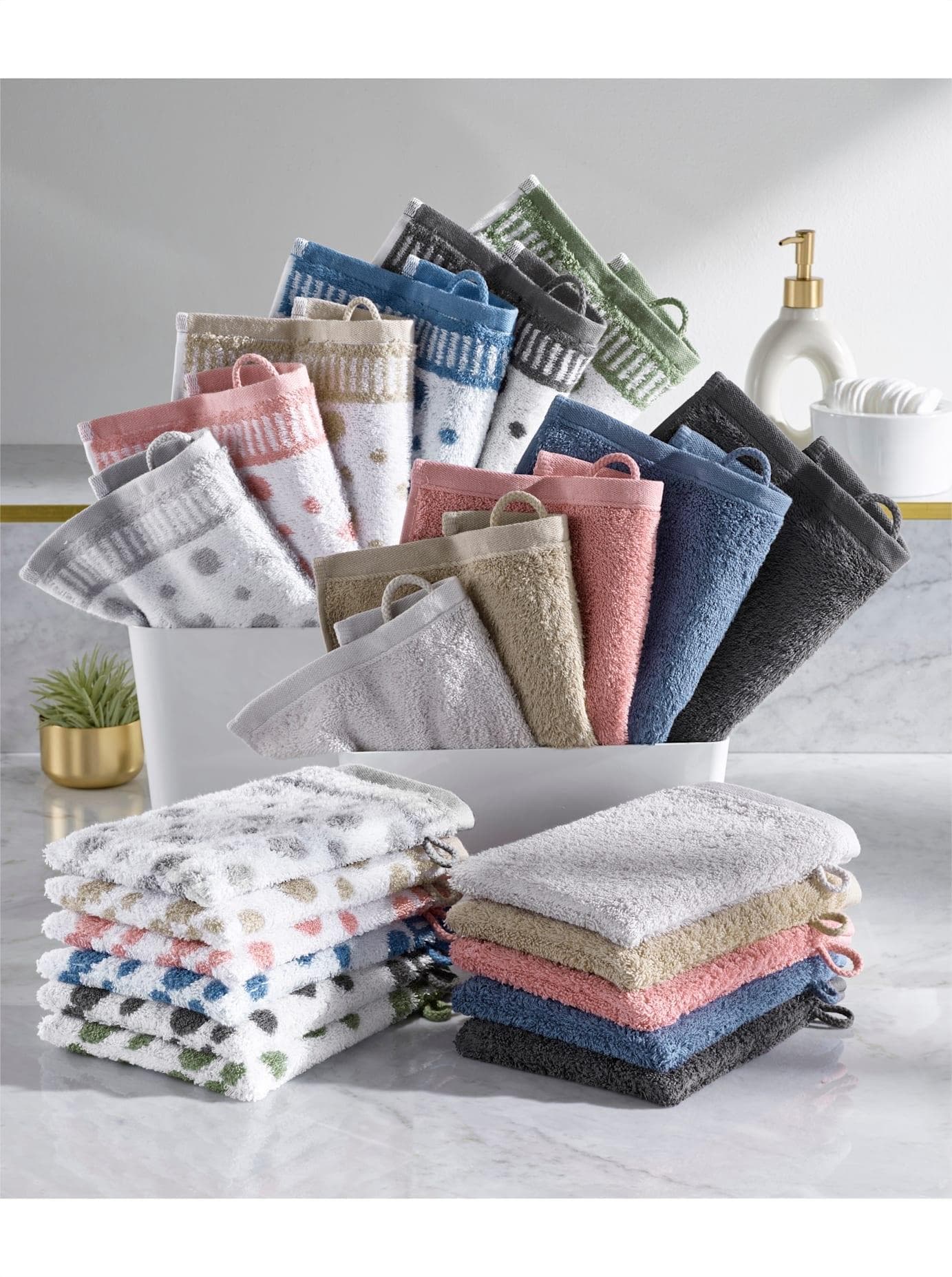 Waschlappen ROSS Bunt Baumwolle