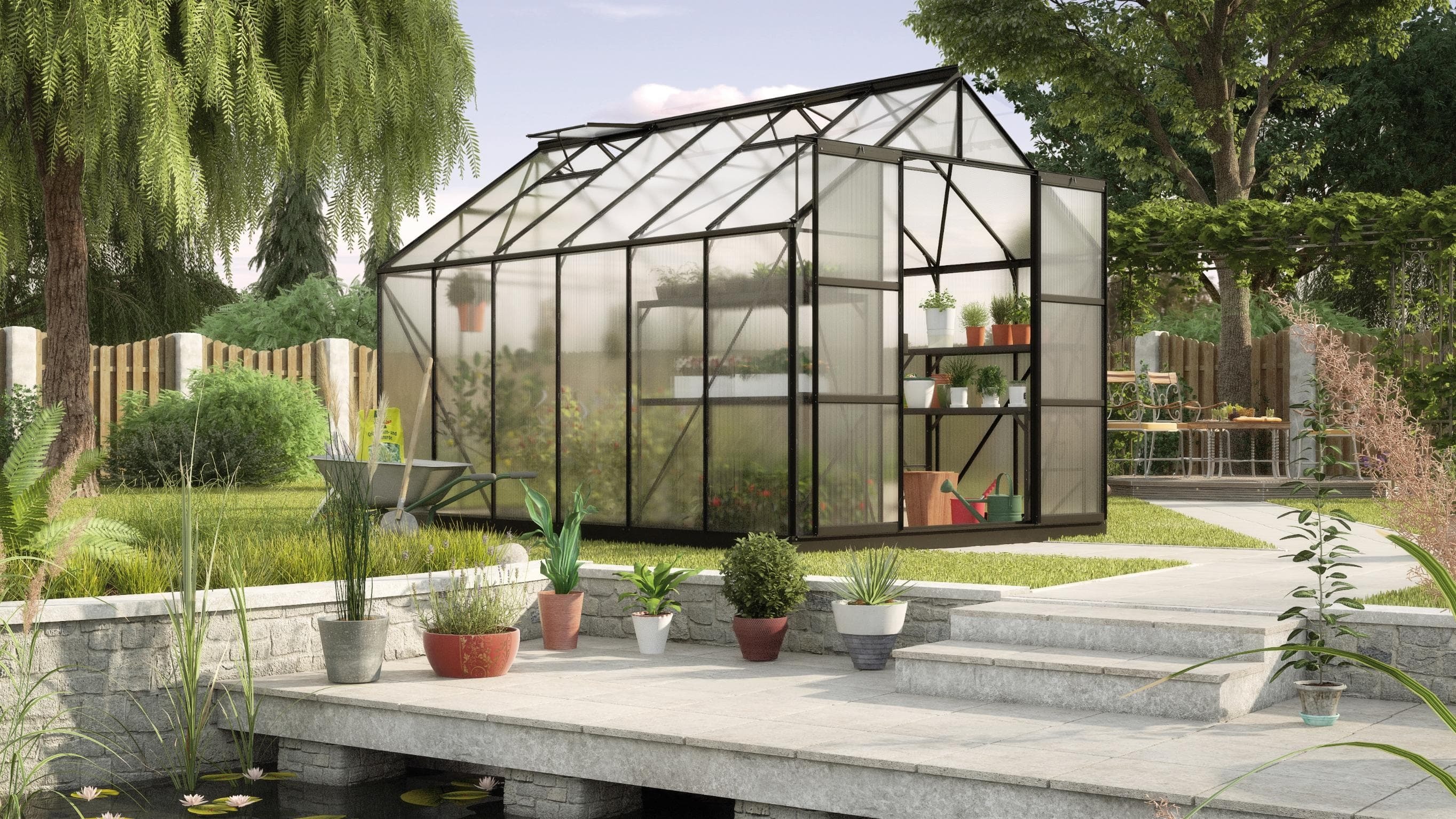 Gewächshaus VITAVIA Uranus 9900 Schwarz