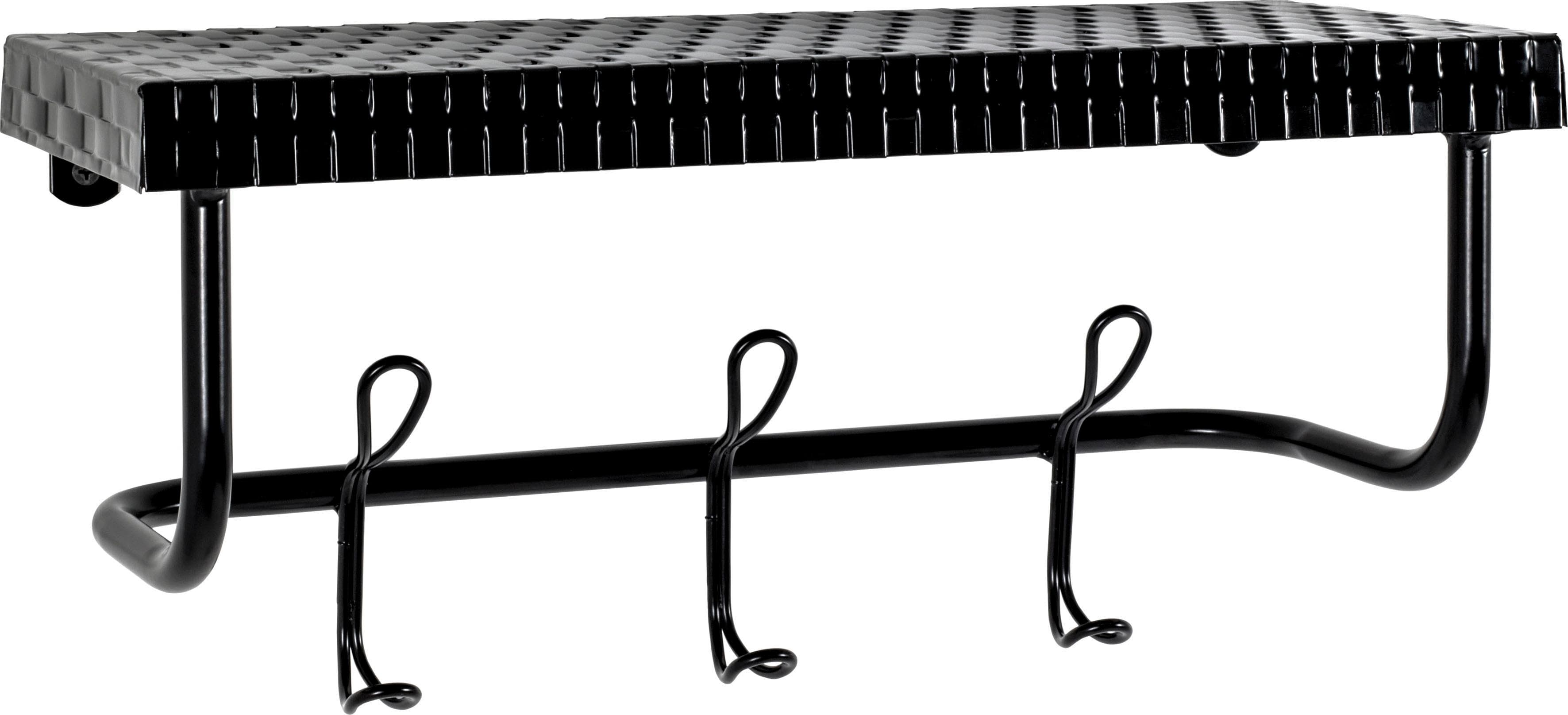 Garderobenleiste HAKU Schwarz Metall