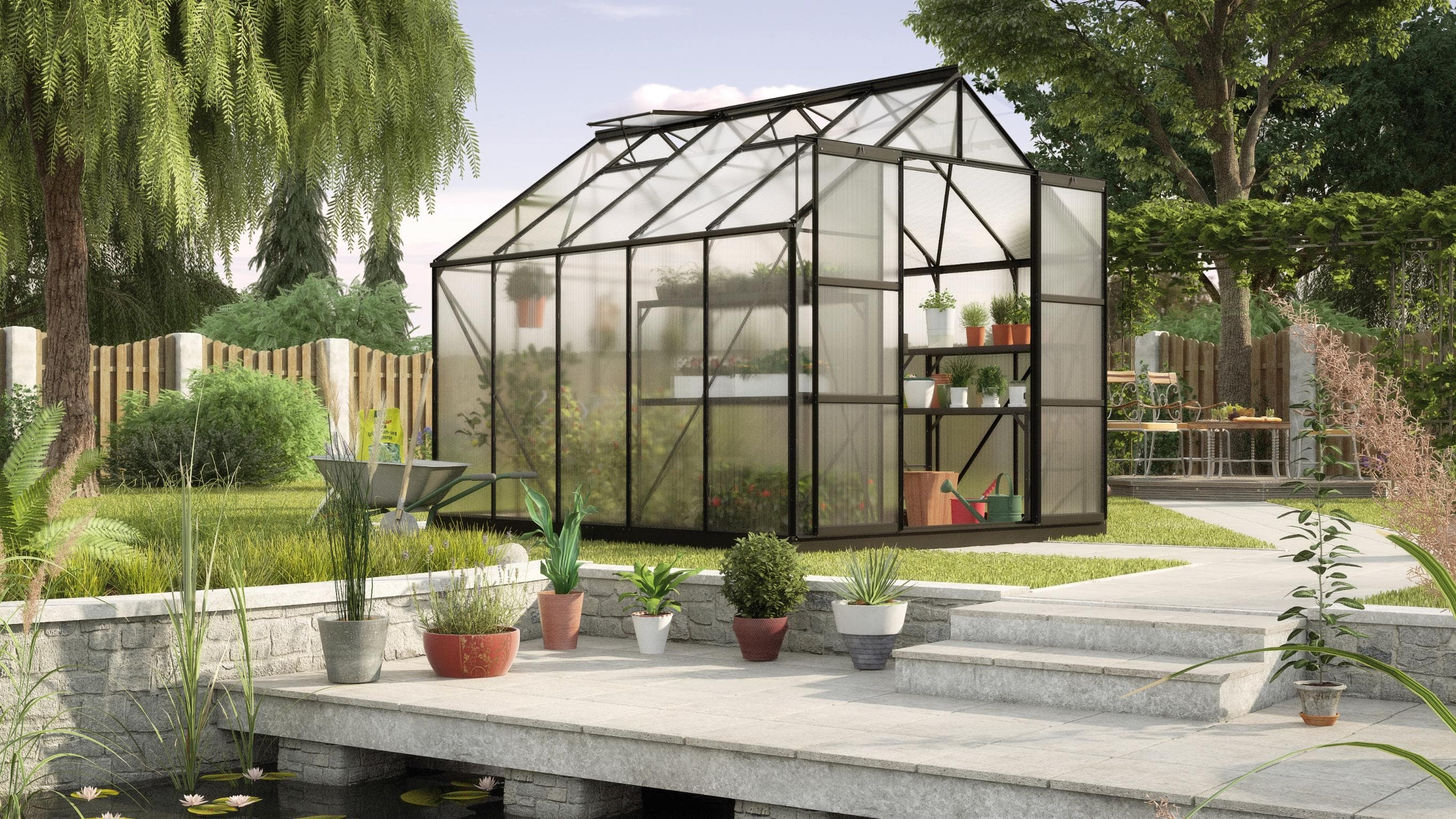 Vitavia Gewächshaus Uranus 8300 Schwarz