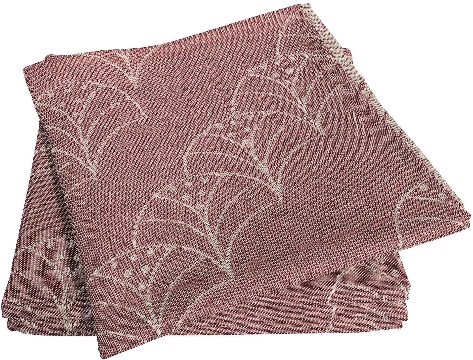 Elegante Stoffservietten mit Jacquard-Fächermuster