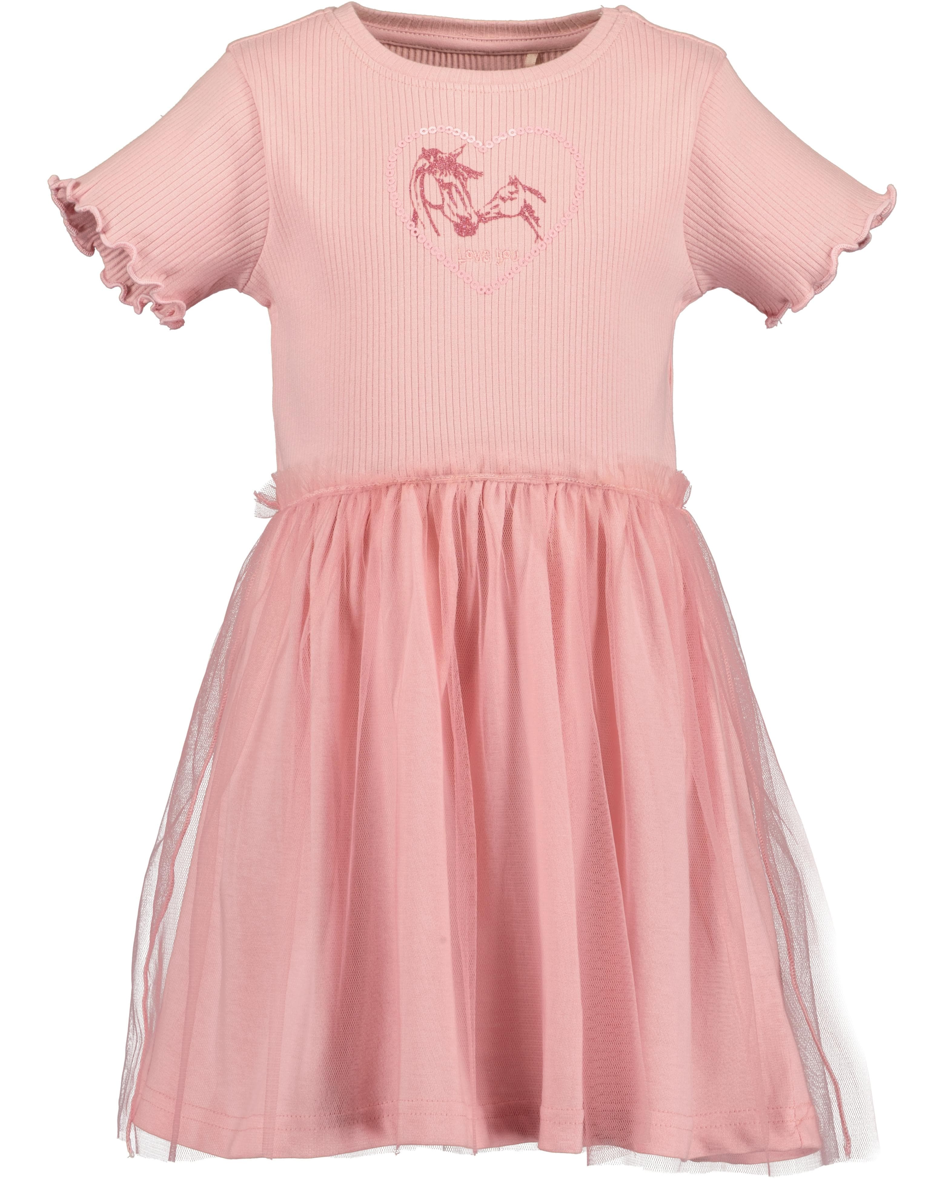 BLUE SEVEN Jerseykleid Mädchen Gr. 104 Azalee mit Tüll-Rock