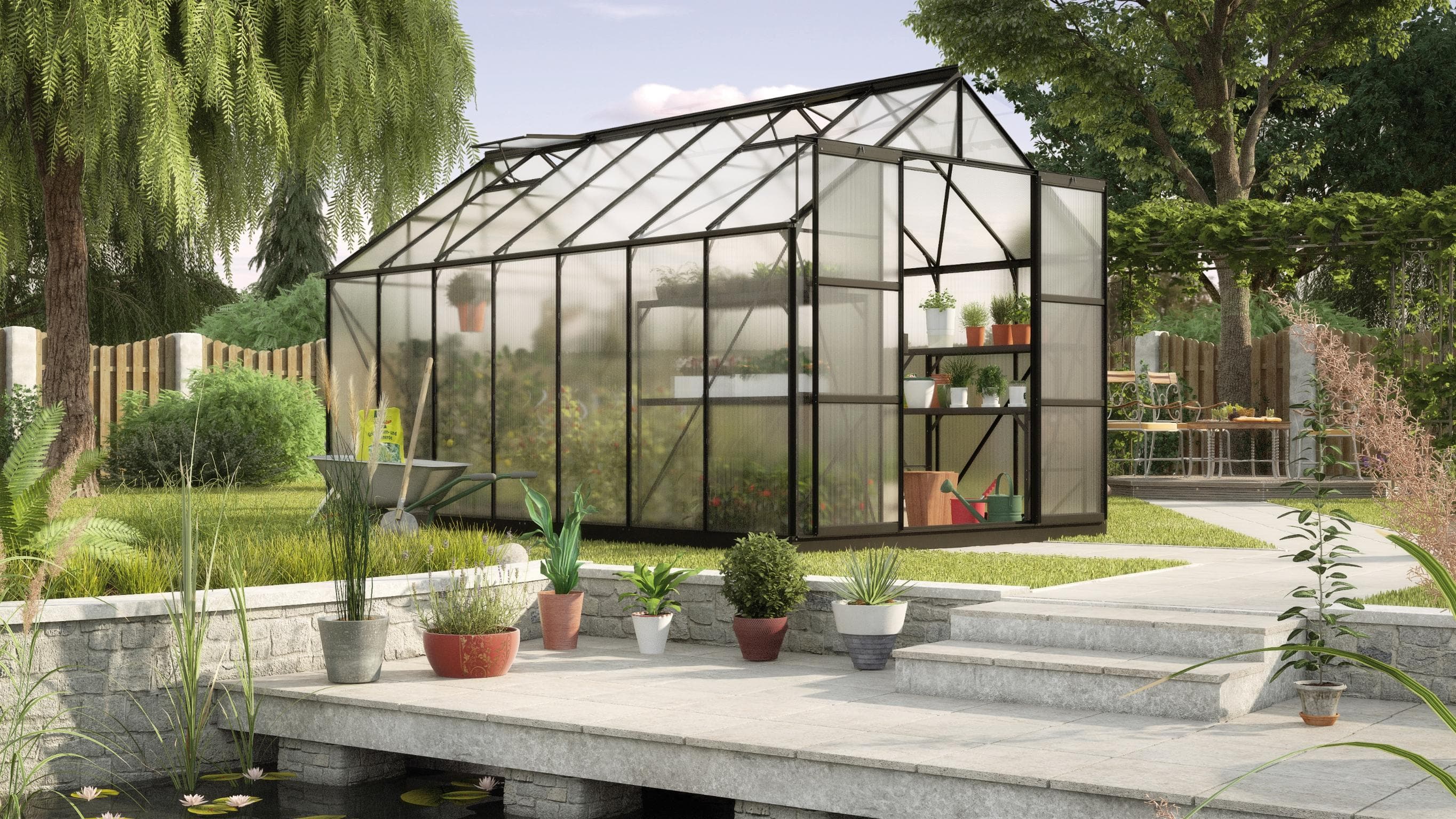 Gewächshaus VITAVIA Uranus 11500 Schwarz