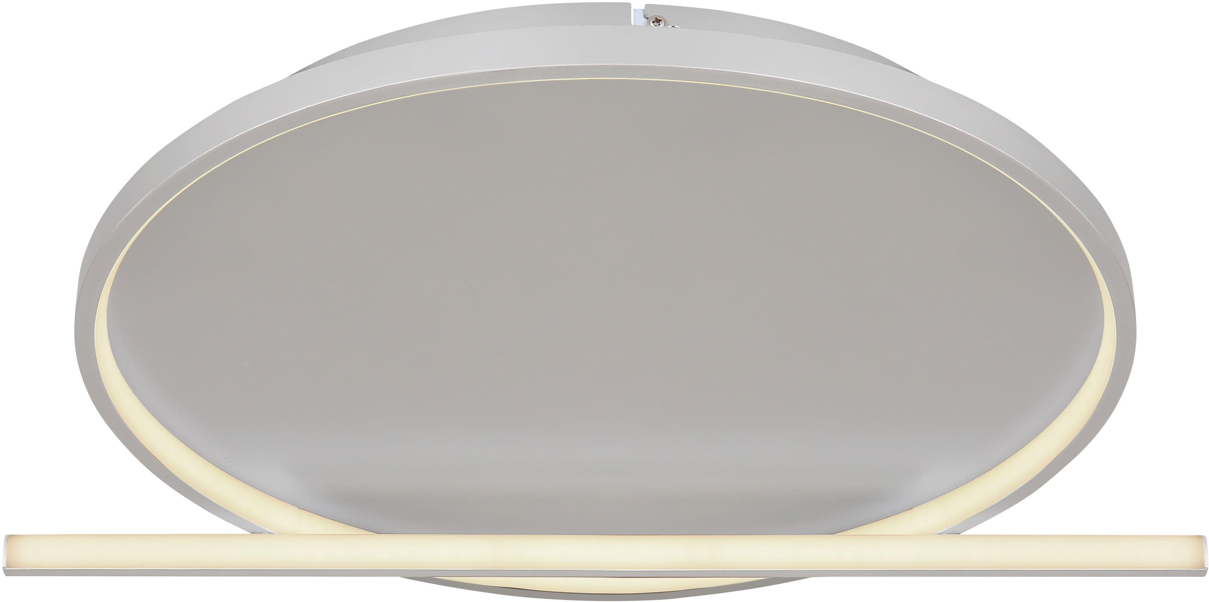 GLOBO LIGHTING LED Deckenleuchte "RONDA" Nickel matt