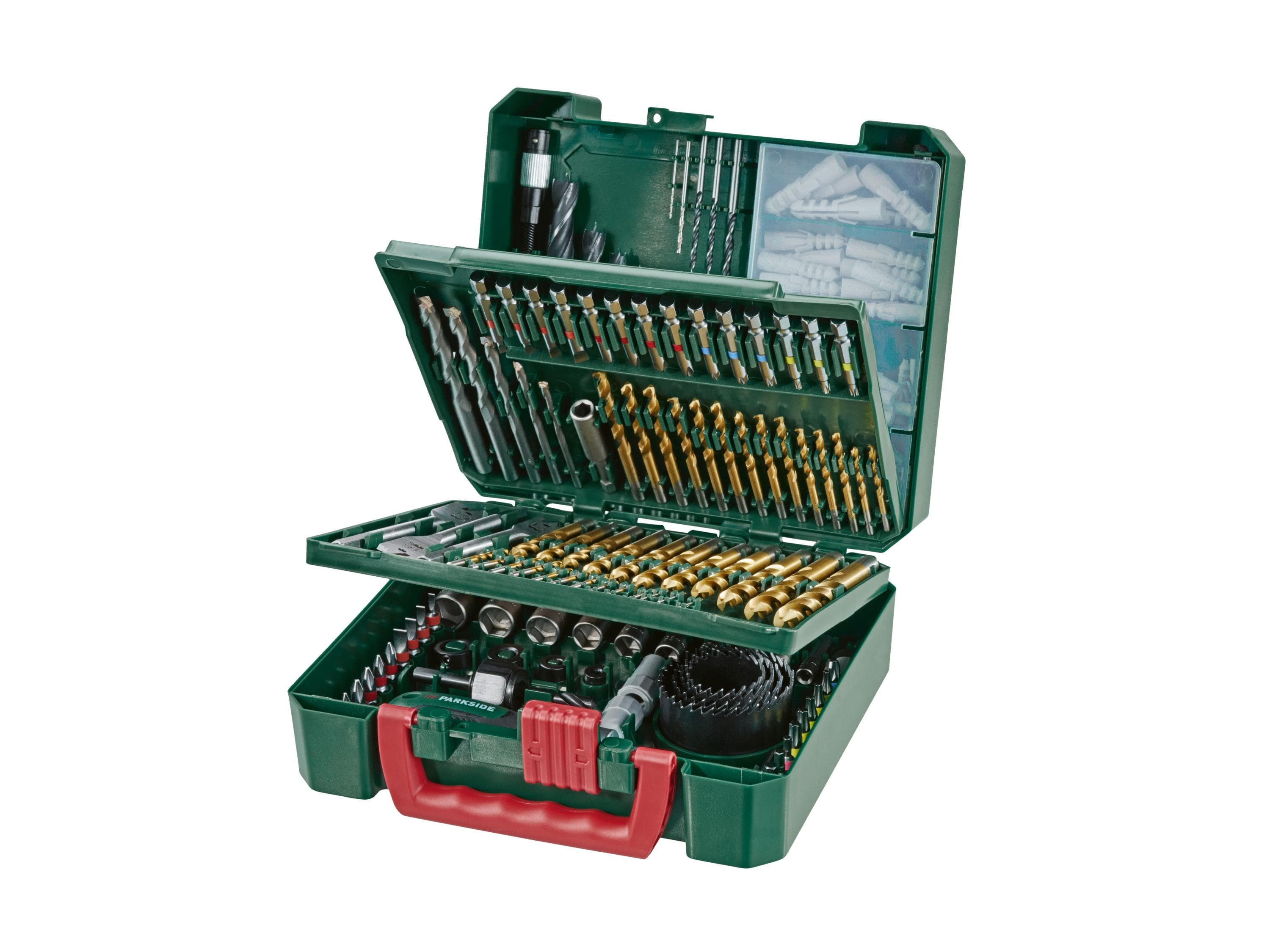 Bohrer-Bit-Set aus HSS, Holz und Stein