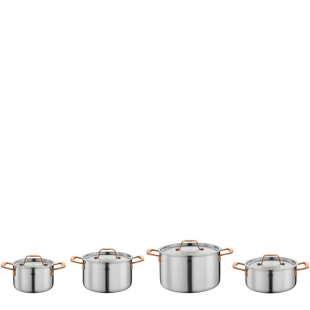 Spring Kochtopfset Gourmet Silber Metall 2,7 L Backofengeeignet
