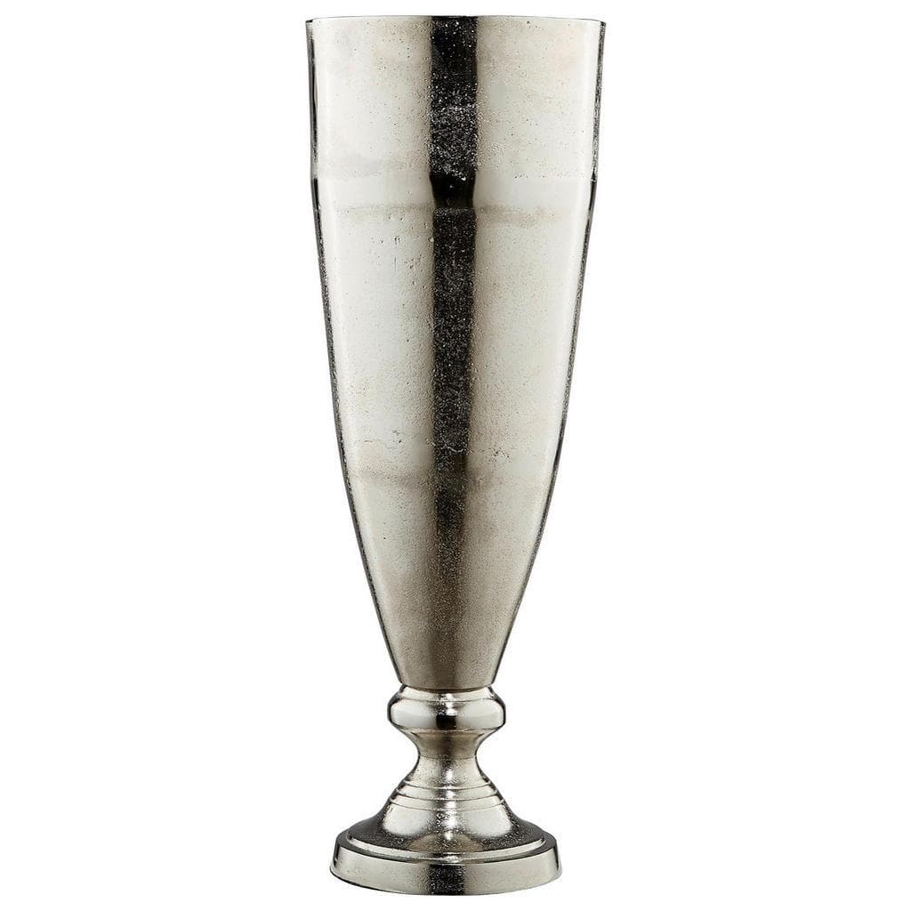 Ambia Home Bodenvase Nickel Metall Konisch 54 cm
