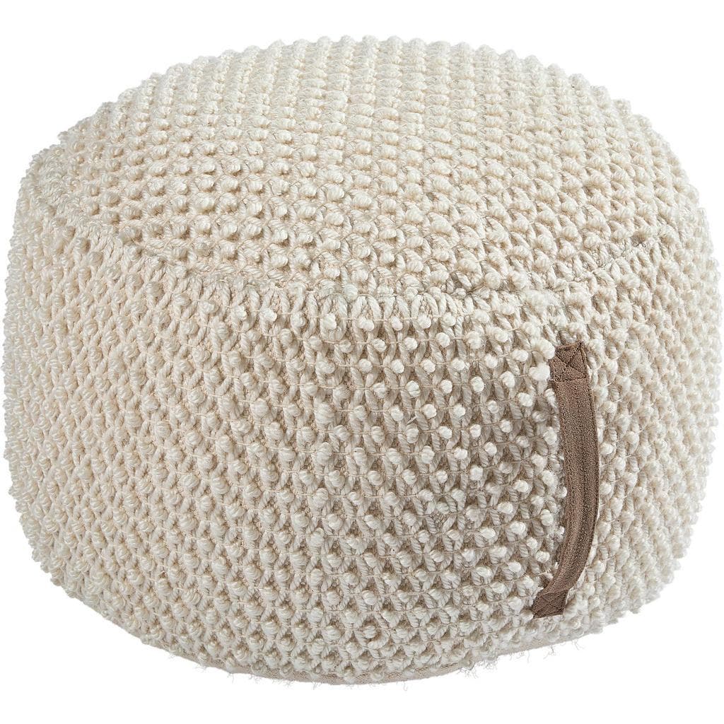 Novel Pouf Beige Textil