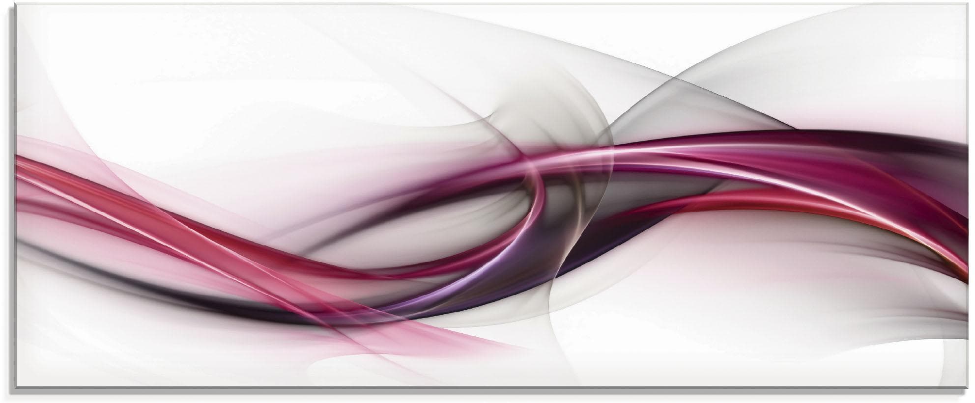 Glasbild ARTLAND Ideen Rot