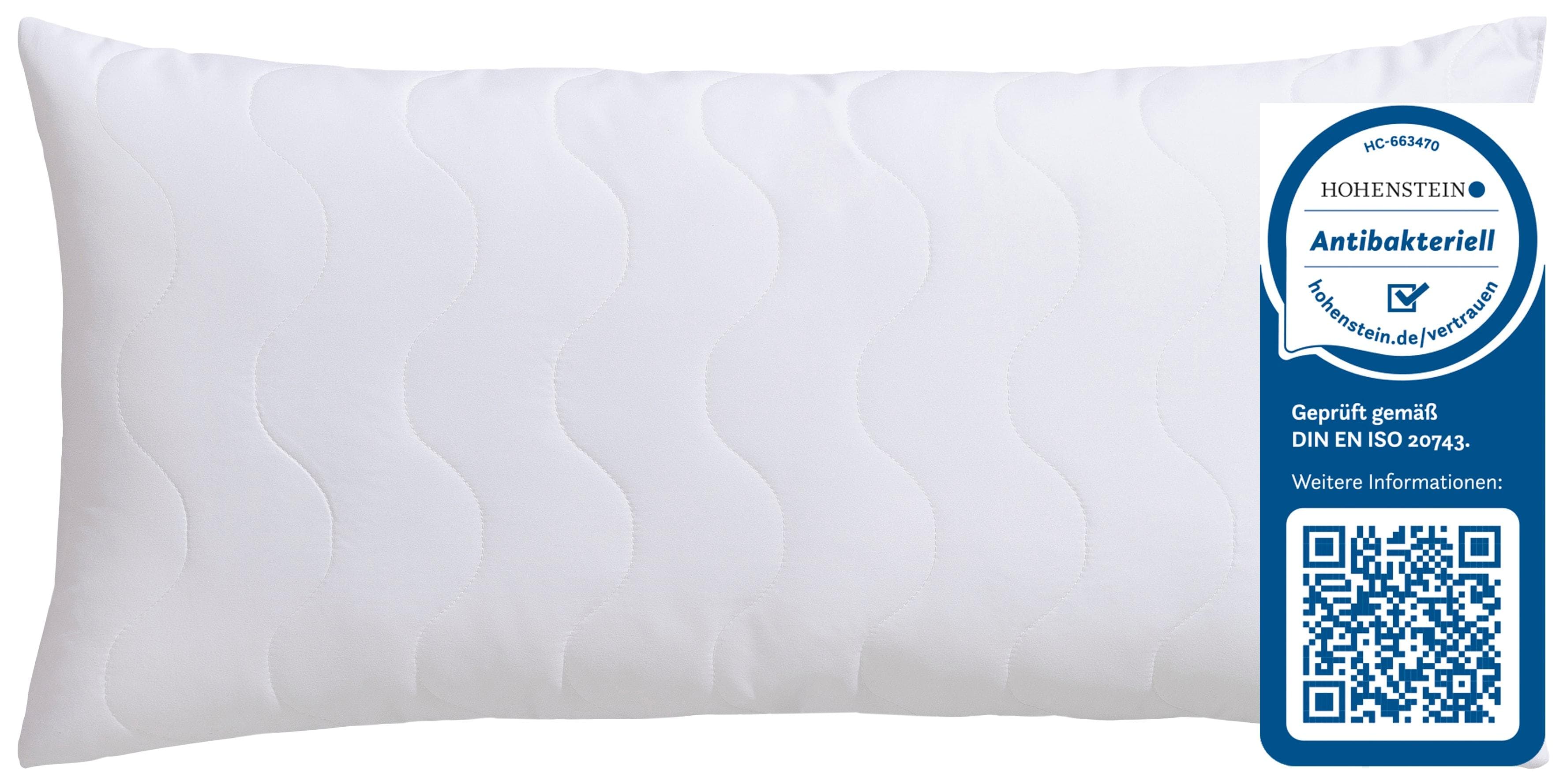 Jekatex Microfaserkissen Antibac Weiß 40x80 cm