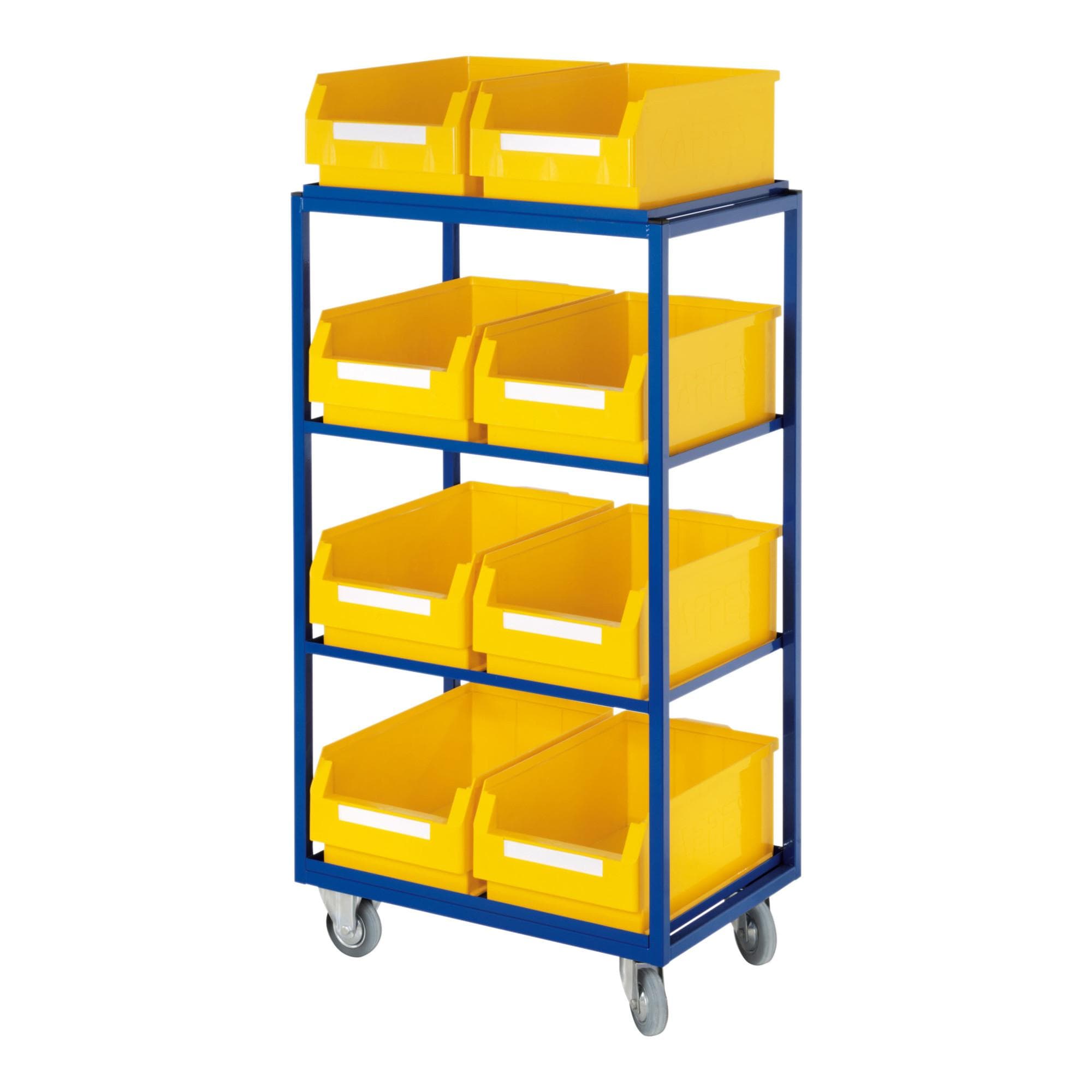 Kappes Beistellwagen Mod. 15 mit 8 Lagersichkästen Enzianblau