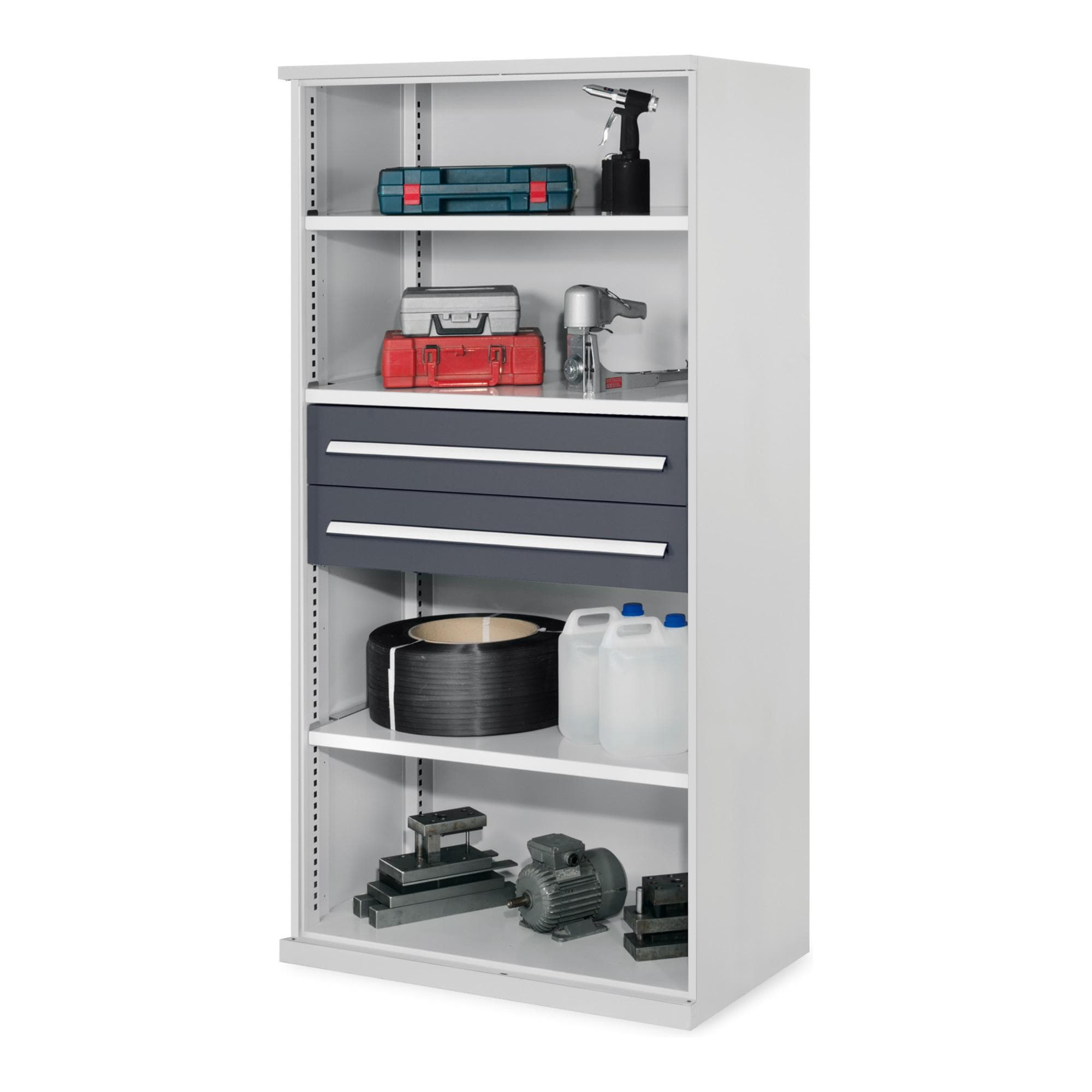 Kappes Schwerlastregal Mod. 42 OMT 3 Fachböden 2 Schubladen