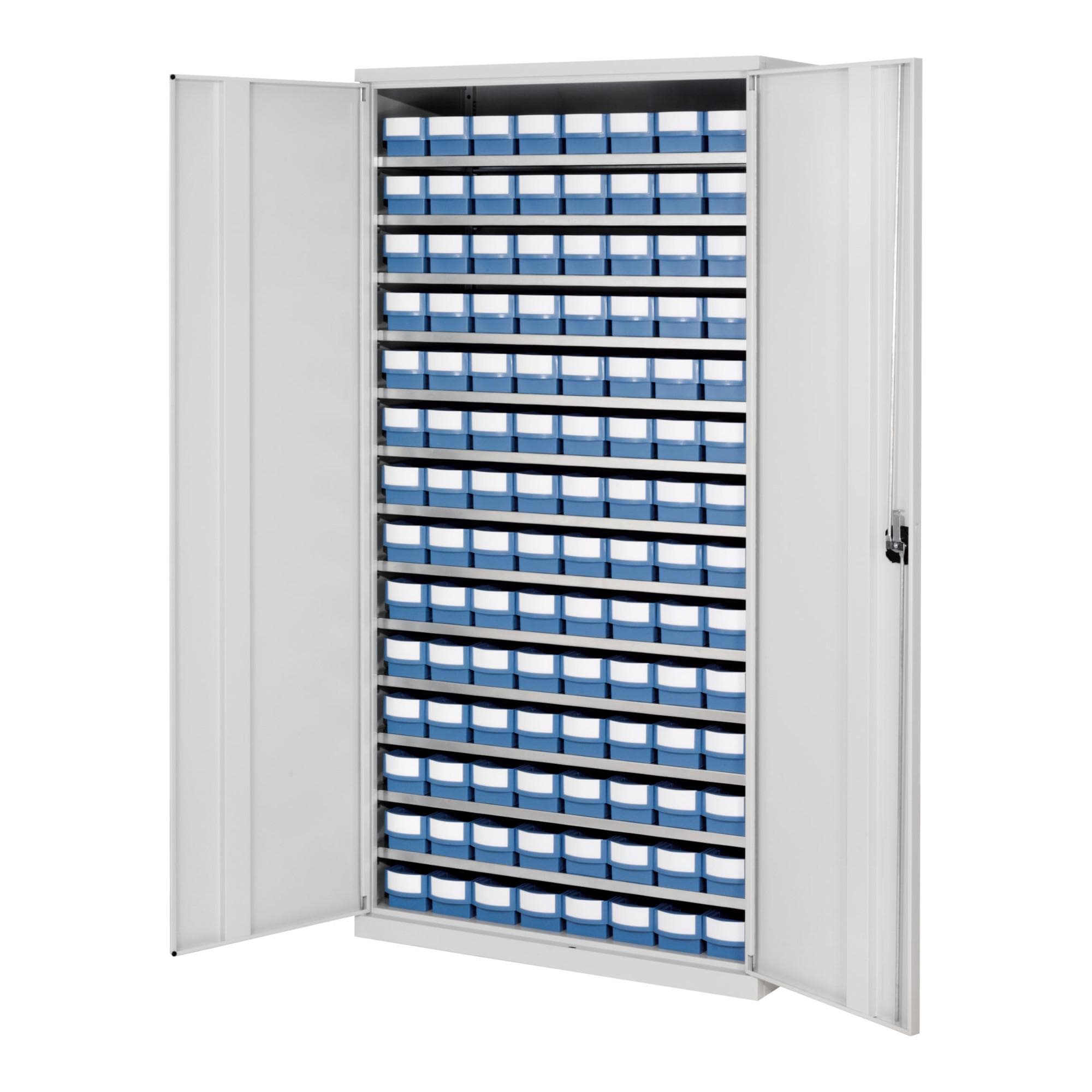 Kappes Systemschrank mit Volumenregalkasten Taubenblau