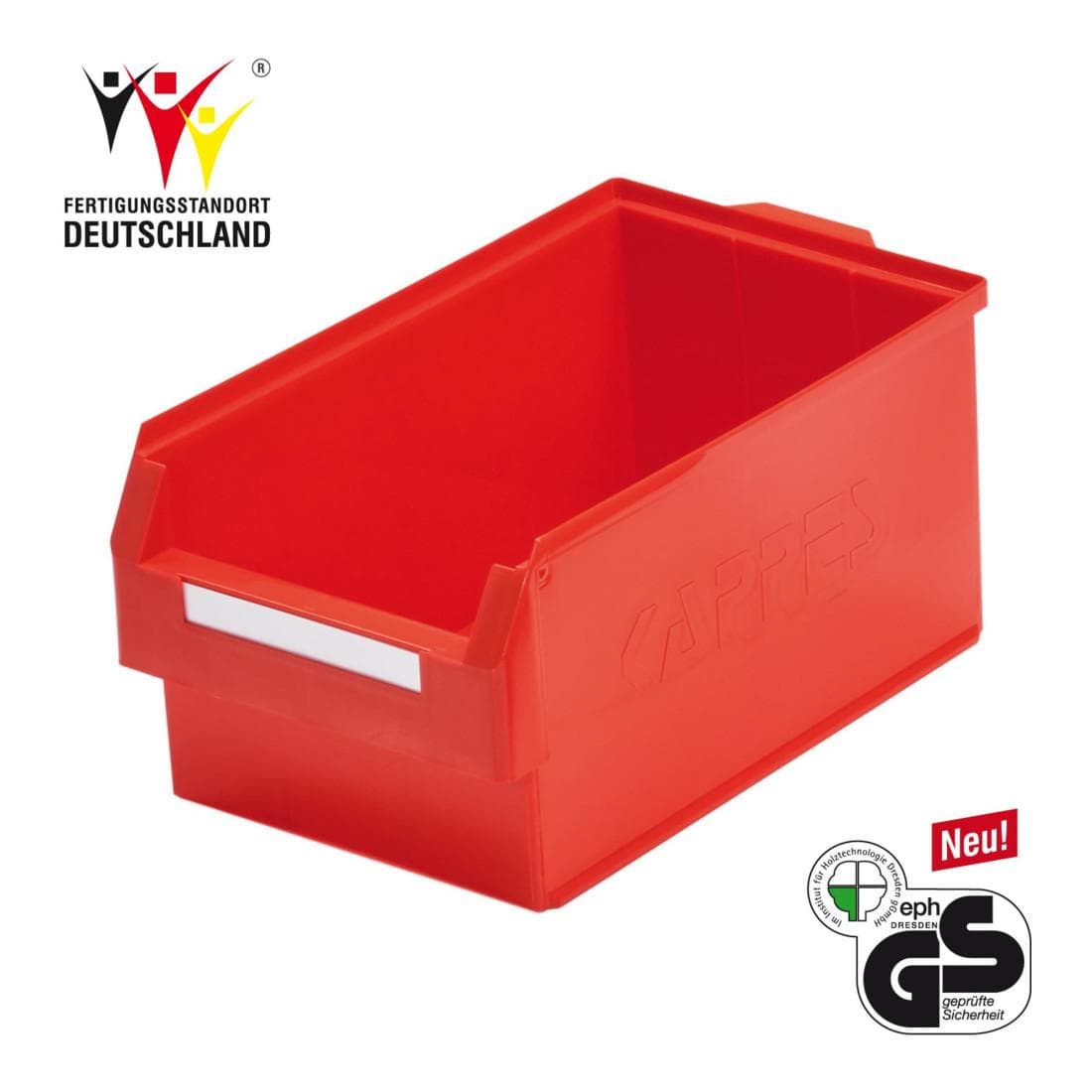 Kappes Lagersichtkasten RasterPlan Gr. 1 Rot