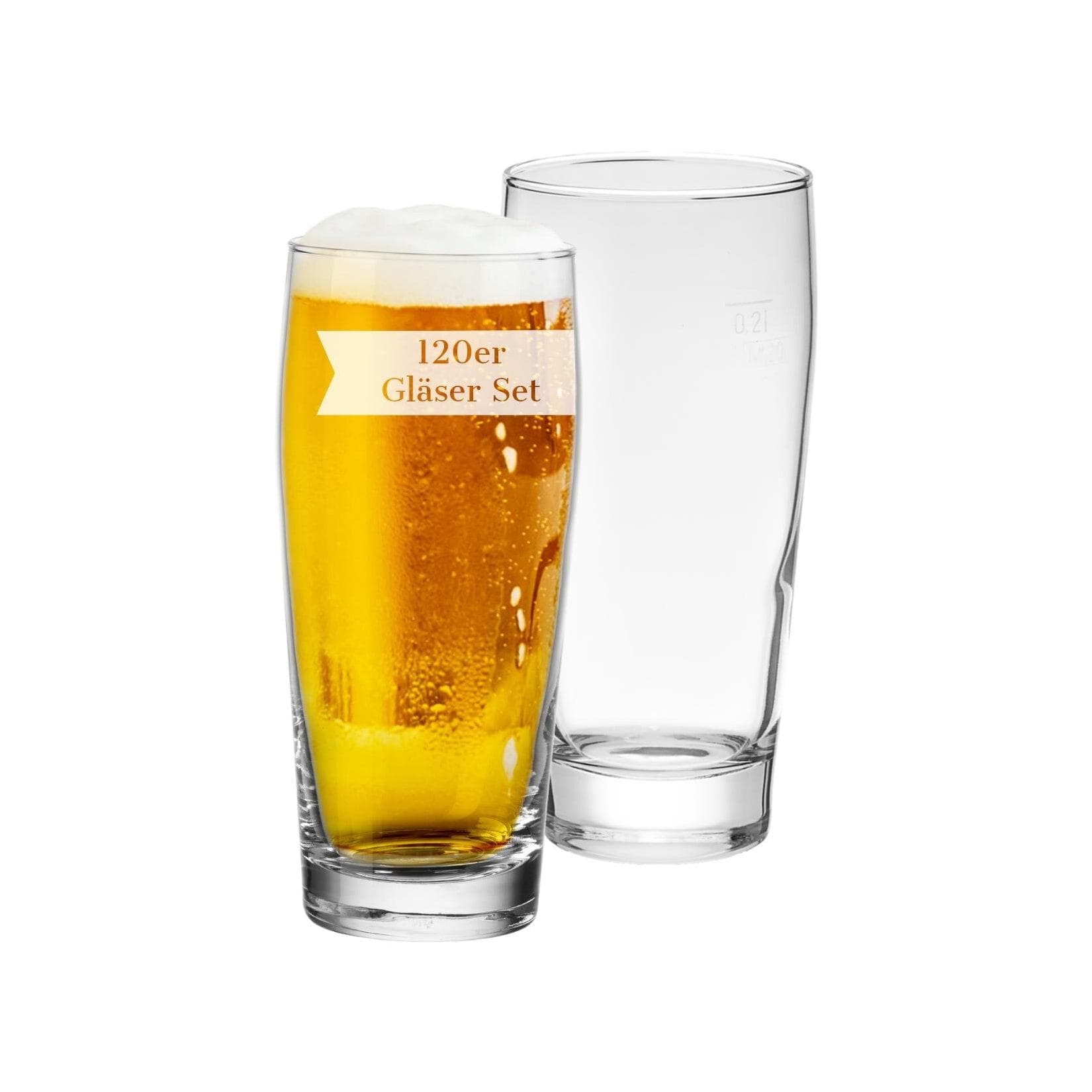 Van Well Willi Becher 0,2 l geeicht 120er Set Glas