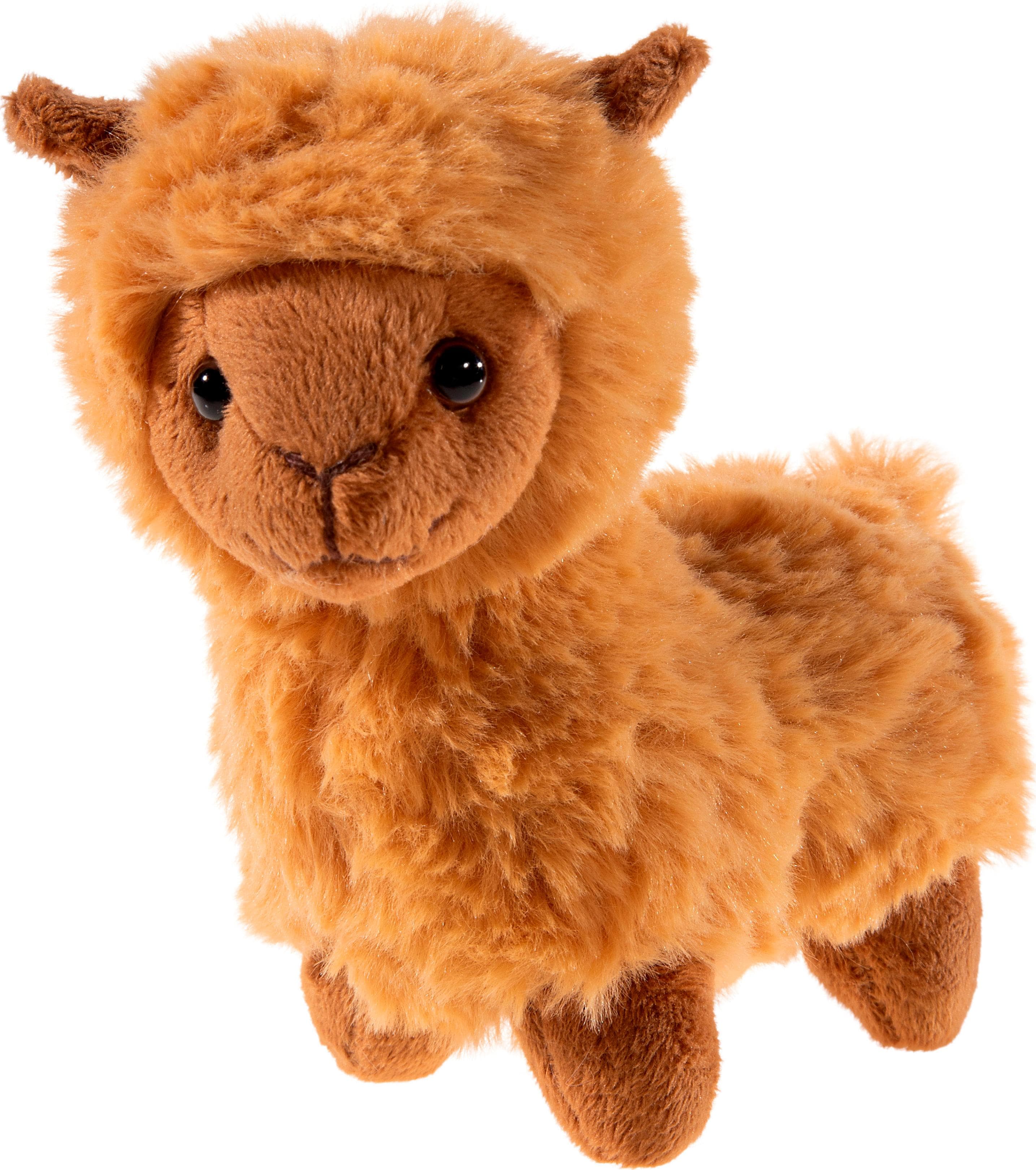 HEUNEC Kuscheltier Kuma Lama Braun Plüsch 16cm