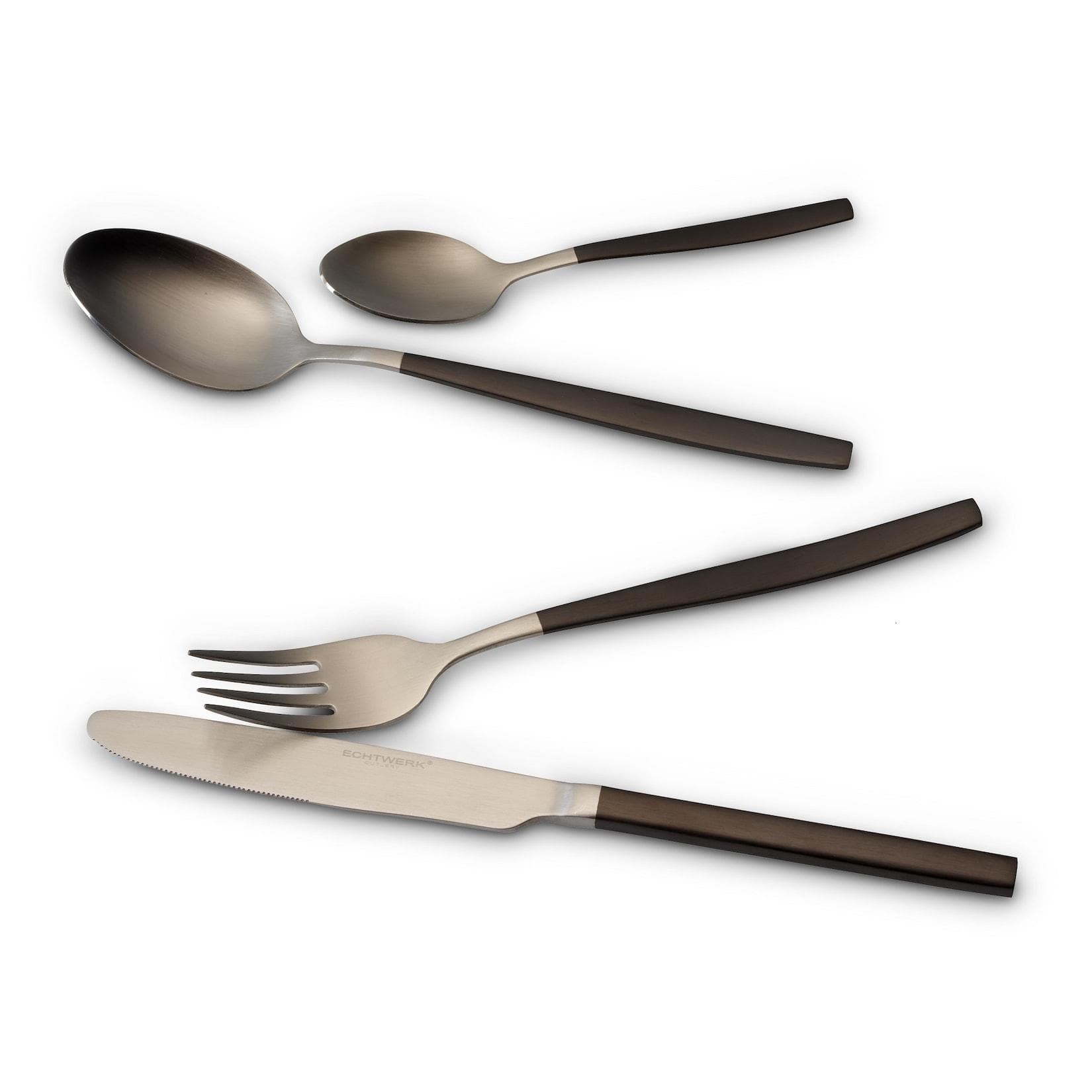 ECHTWERK Besteck Set "Positano" 20-tlg. Schwarz/Silber