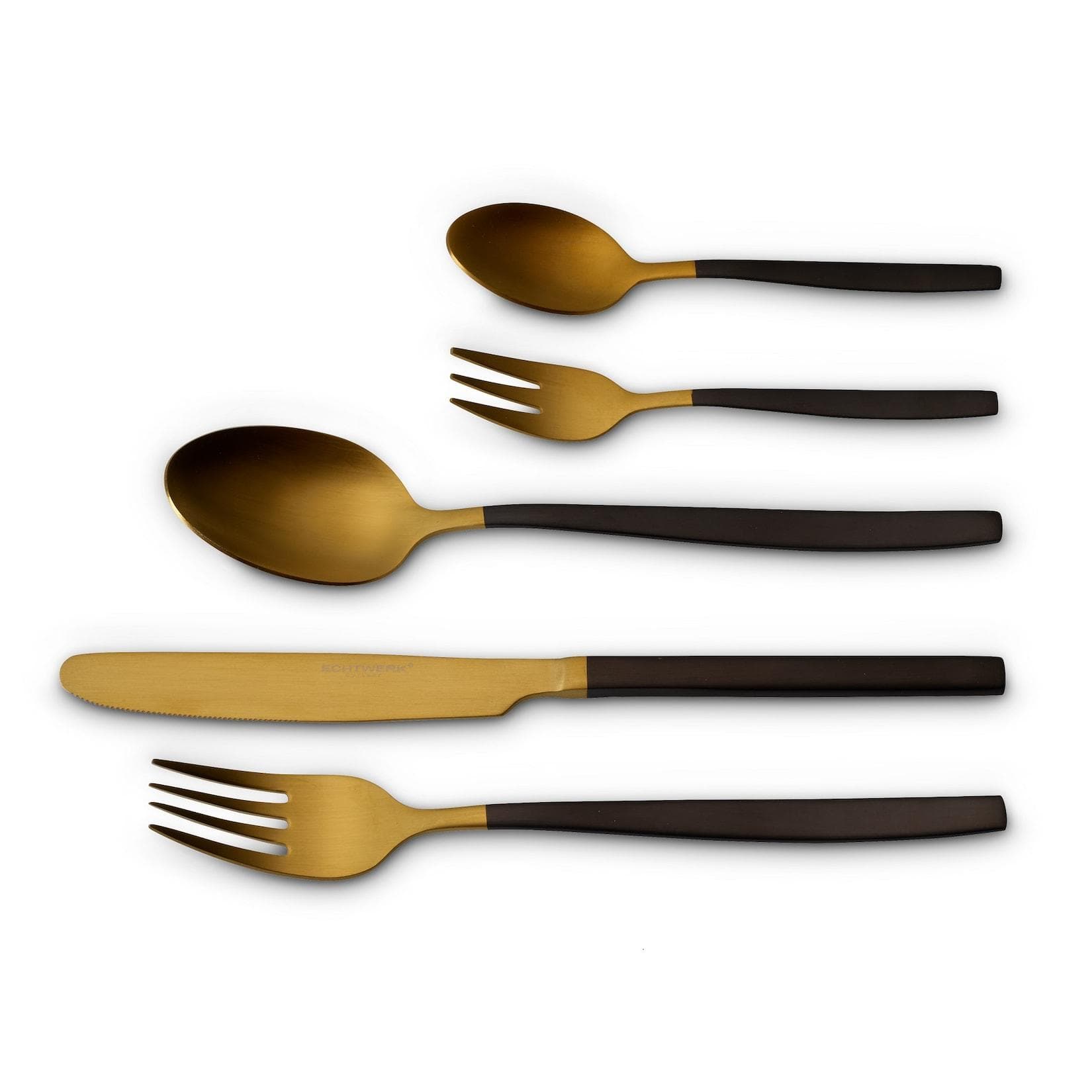 ECHTWERK Besteck-Set "Positano" 20-tlg. Schwarz/Silber