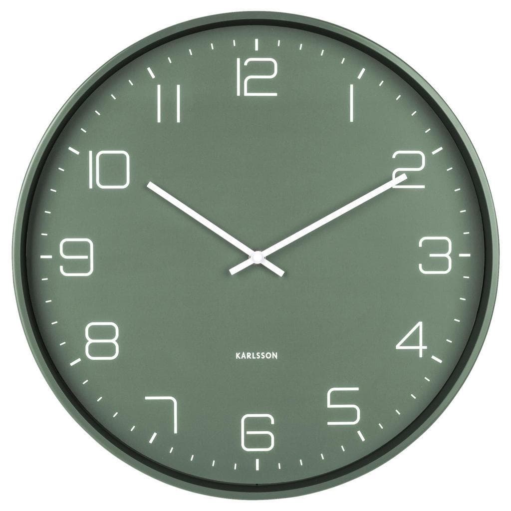 Karlsson Wanduhr Lofty Grün Metall