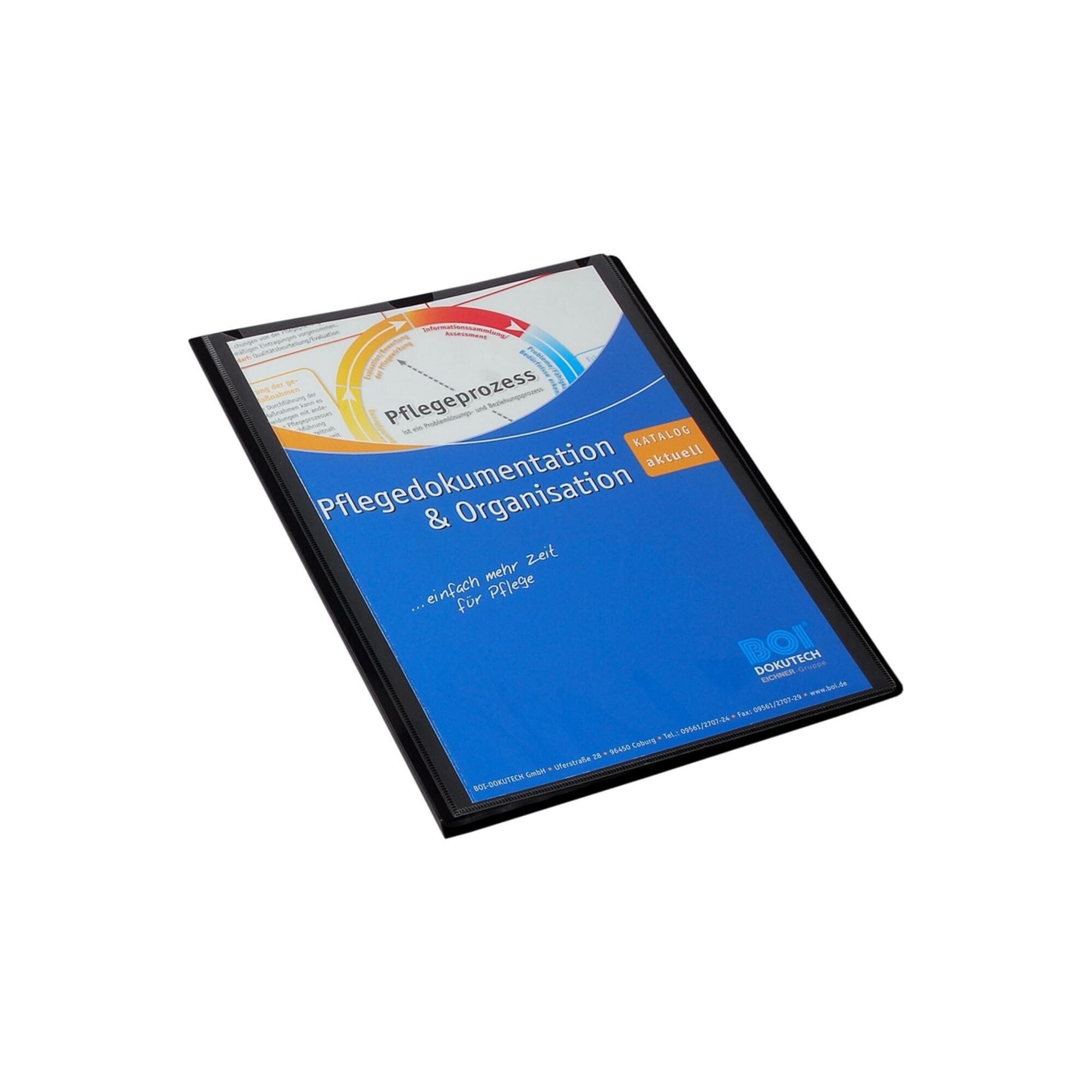 Eichner Sichtbücher mit Vordertasche Schwarz DIN A4