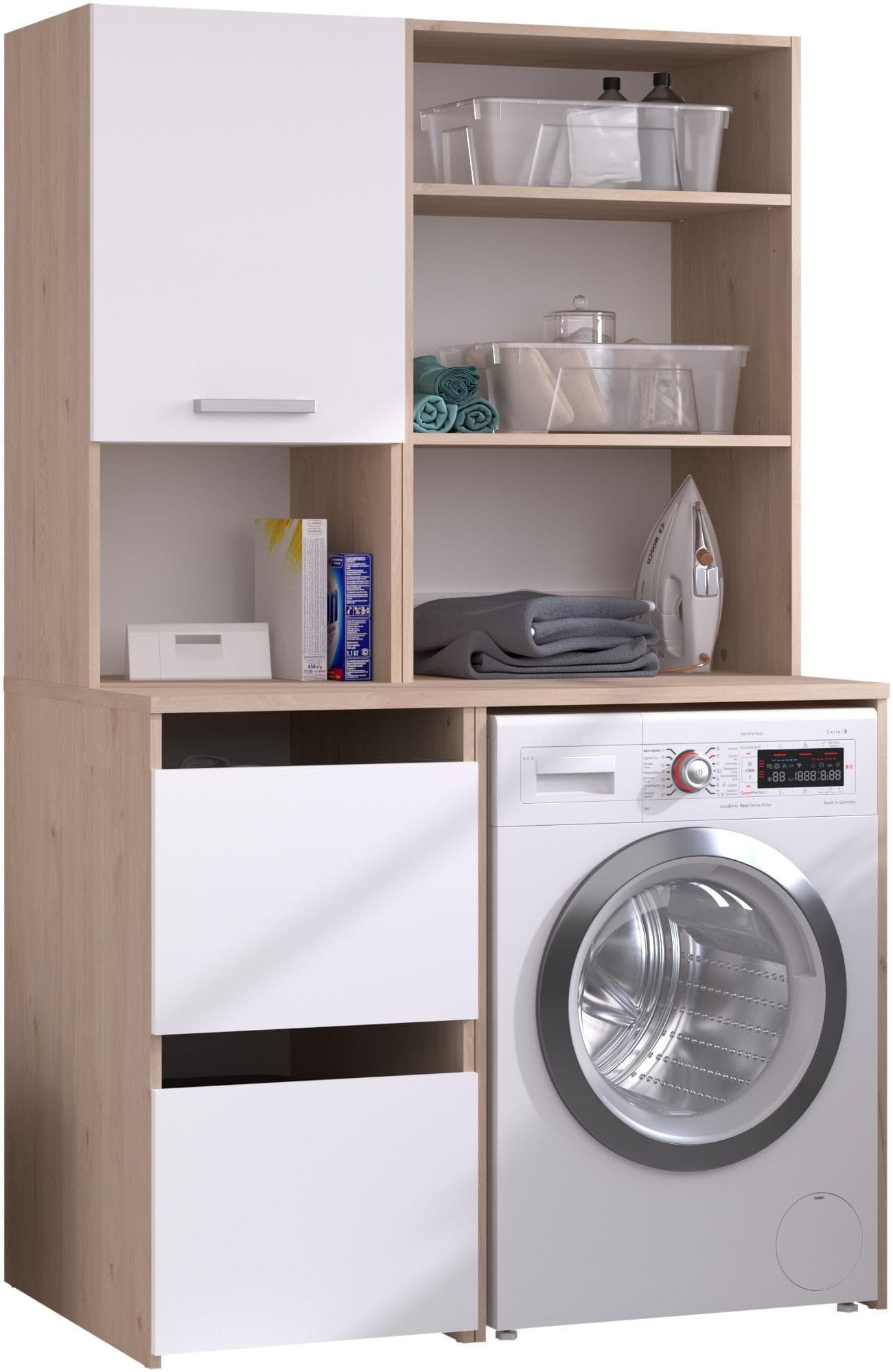 Mehrzweckschrank-Set PARISOT Laundry 4 Jackson Eiche Nachbildung
