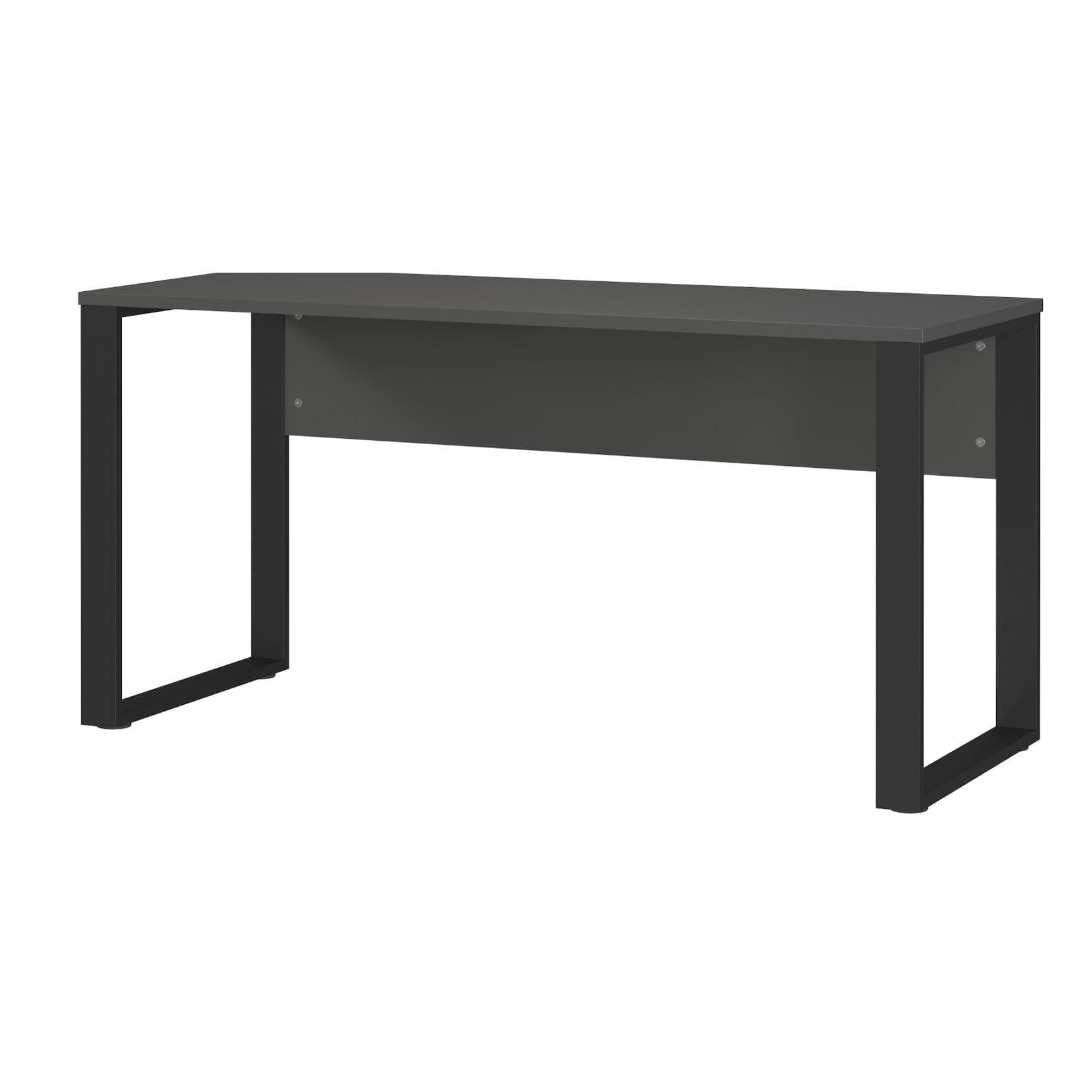 Germania GW-Rovigo Schreibtisch Graphit/Schwarz mit Blende