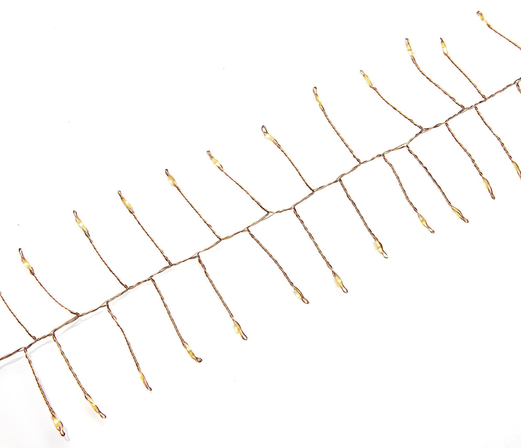 KONSTSMIDE LED-Lichterkette 200 LEDs Bernstein Kupfer Indoor