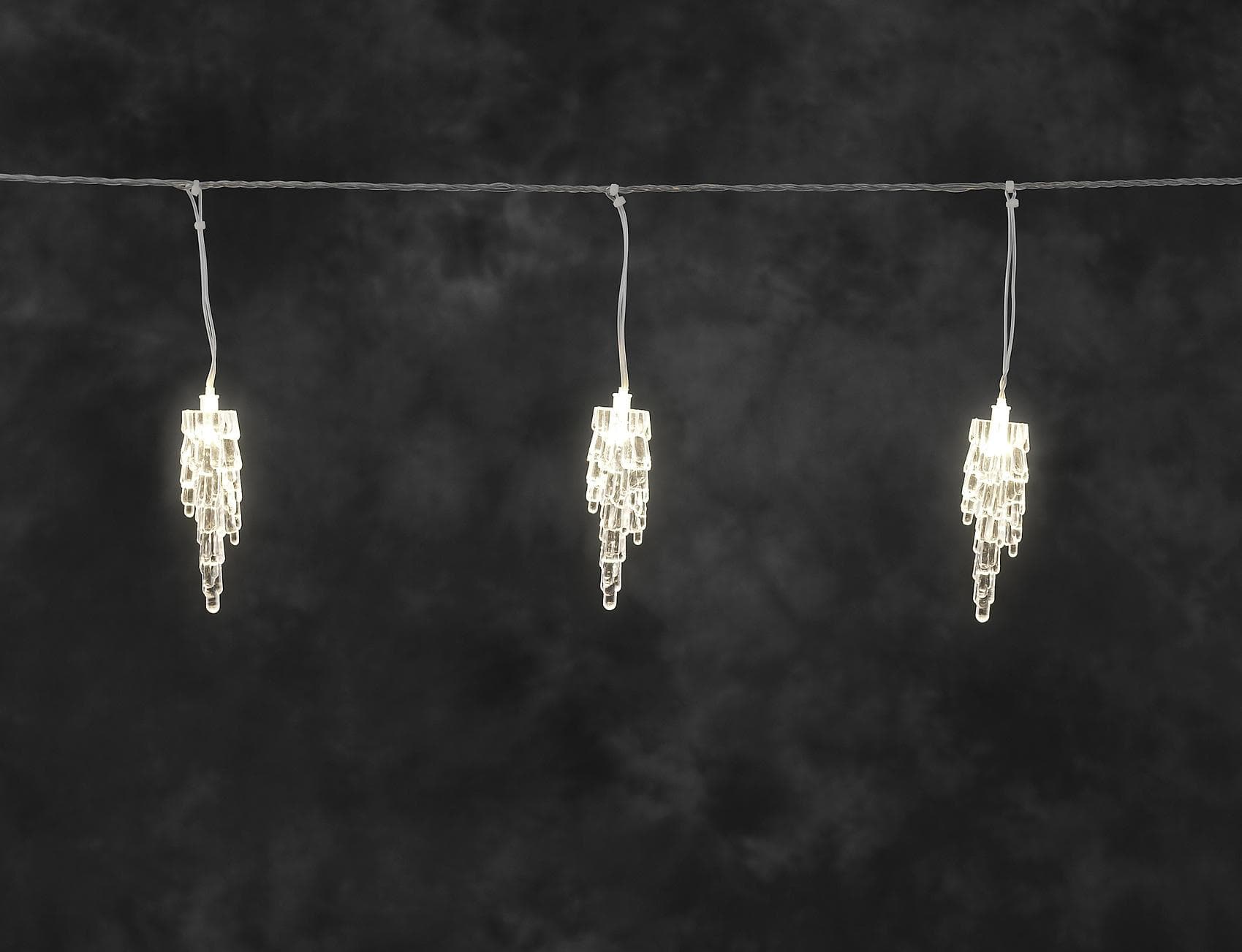 Konstsmide Lichtervorhang Eiszapfen 20 LED Dioden 9m