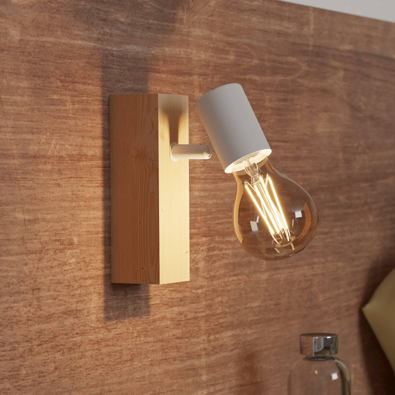 Eglo Deckenspot Townshend 3 Braun Weiß Wandlampe