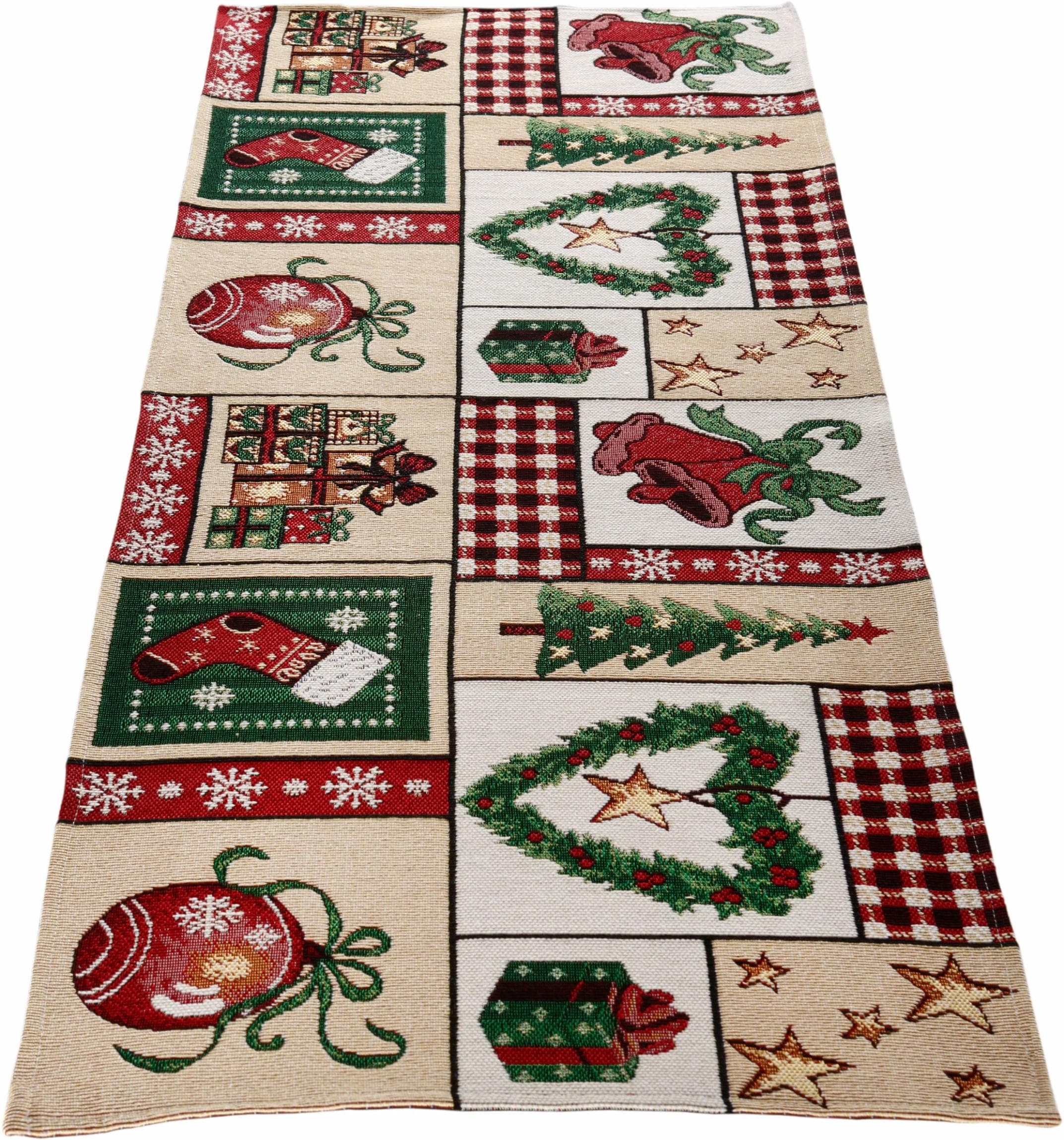 Tischläufer DREAMS Gobelin Weihnachtsdeko bunt 50x150 cm