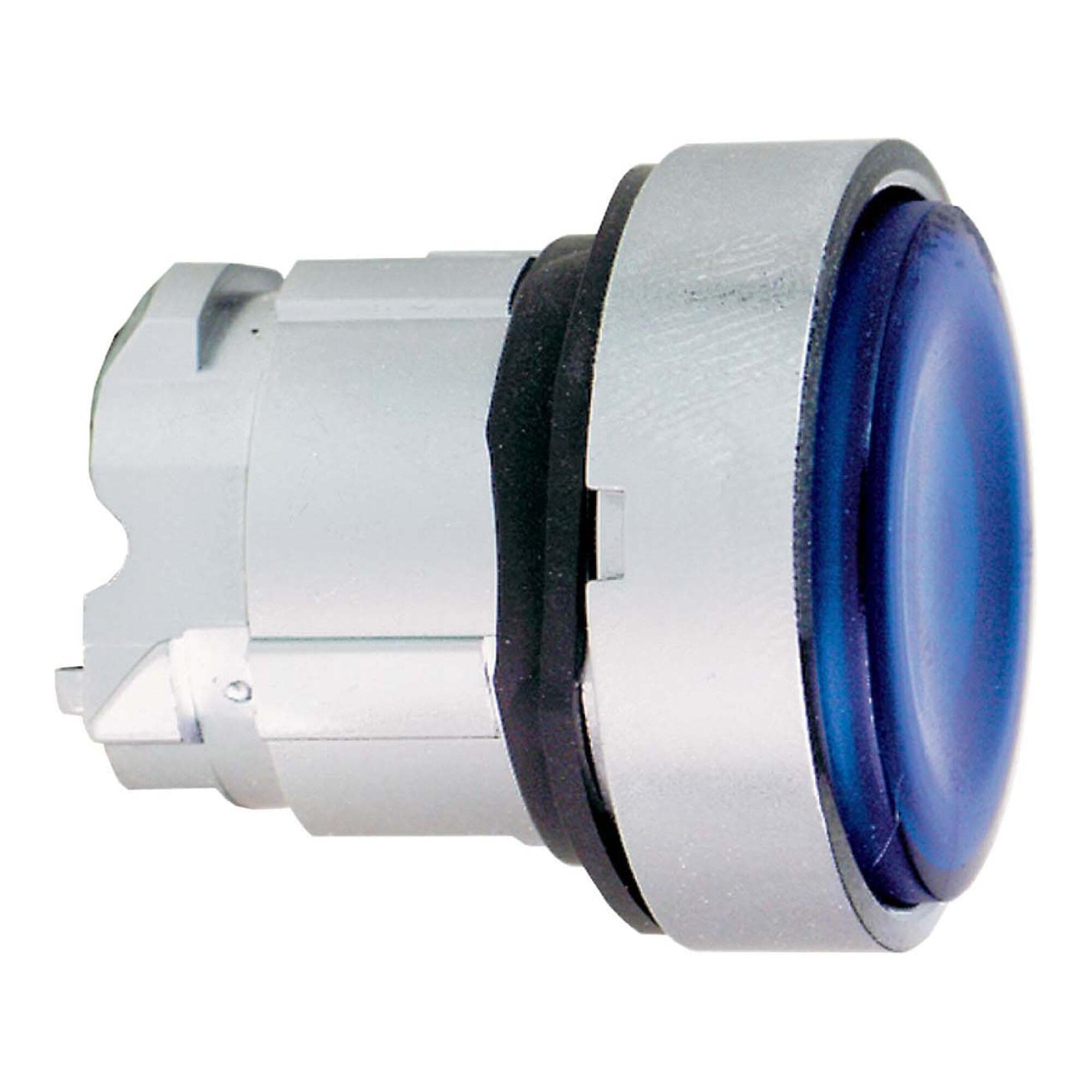Schneider Electric Leuchtdrucktaster Blau Chrom