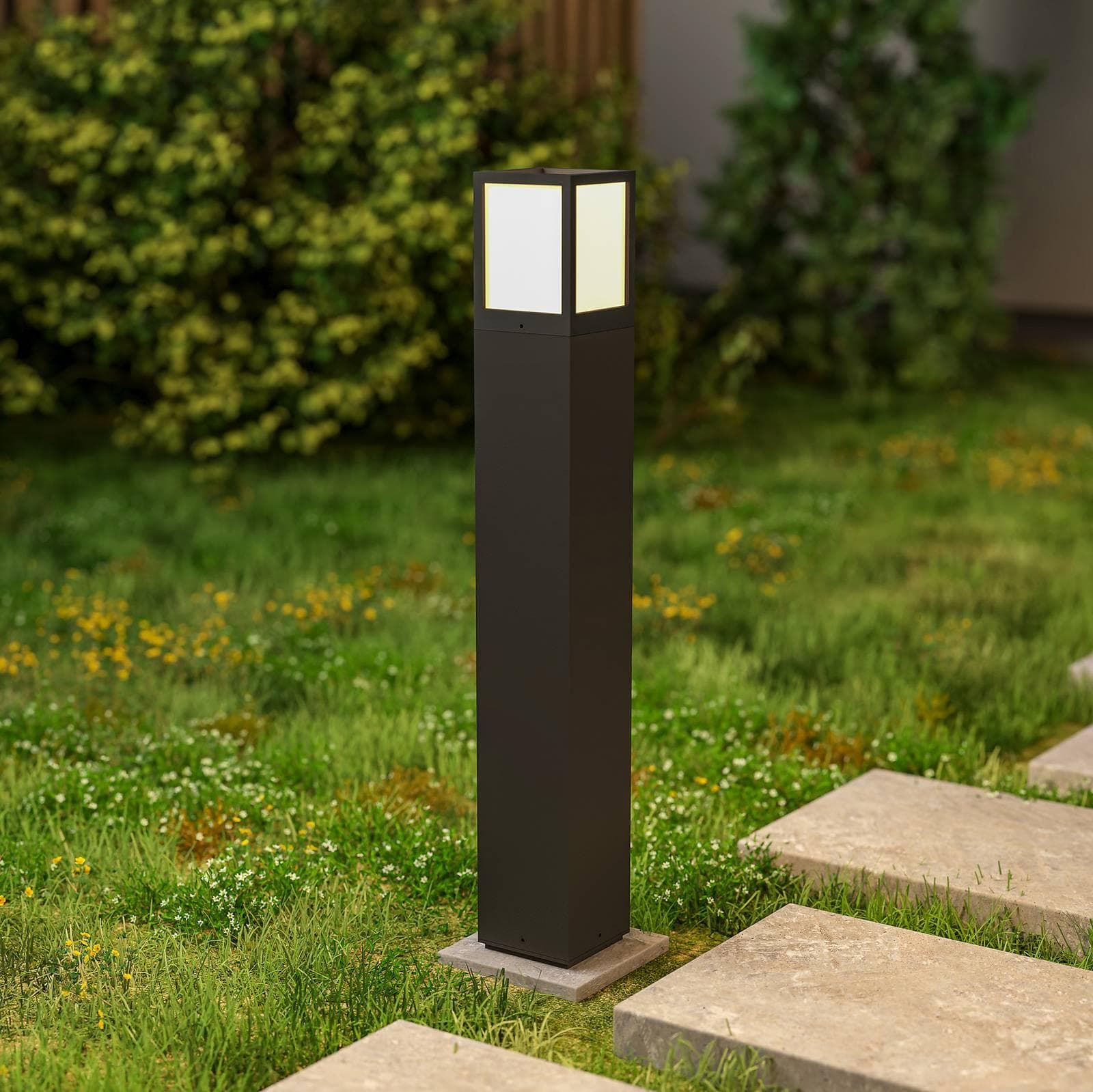 Wegeleuchte Facado II Dunkelgrau/Opal