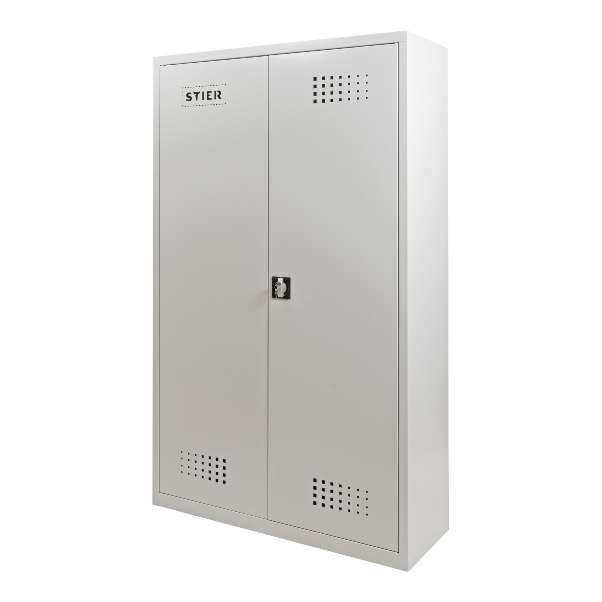 STIER Umweltschrank mit 4 verzinkten Wannenböden