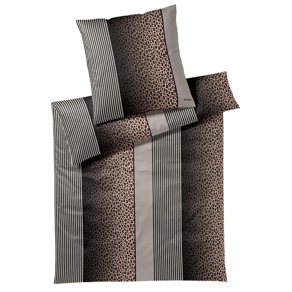 Joop! Bettwäsche Leo Taupe 2-tlg. Satin-Bettwäsche Baumwolle