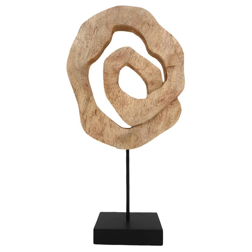 Ambia Home Skulptur Mangoholz Metall Handmade in India