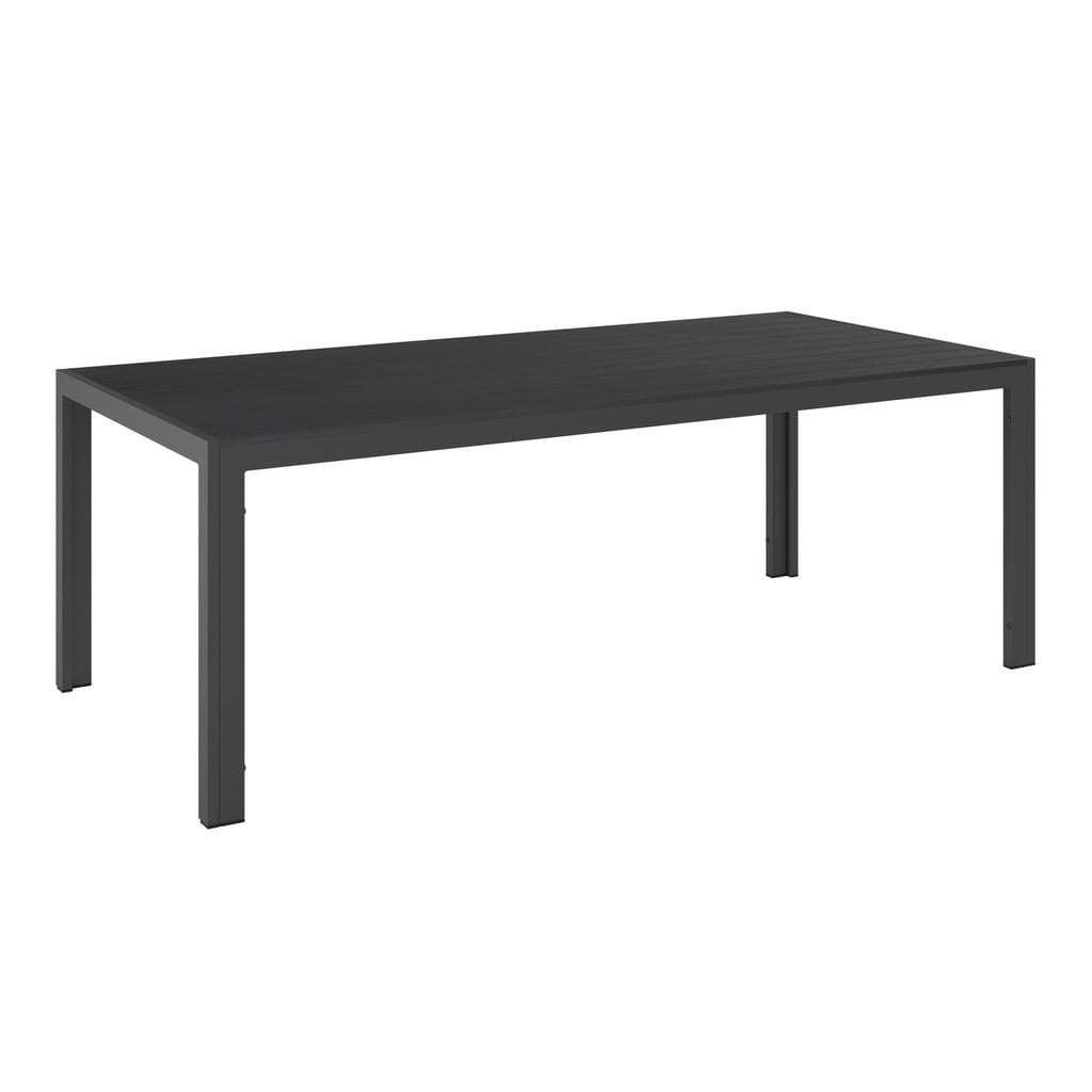 Ambia Garden Gartentisch Schwarz Rechteckig Flachrohr