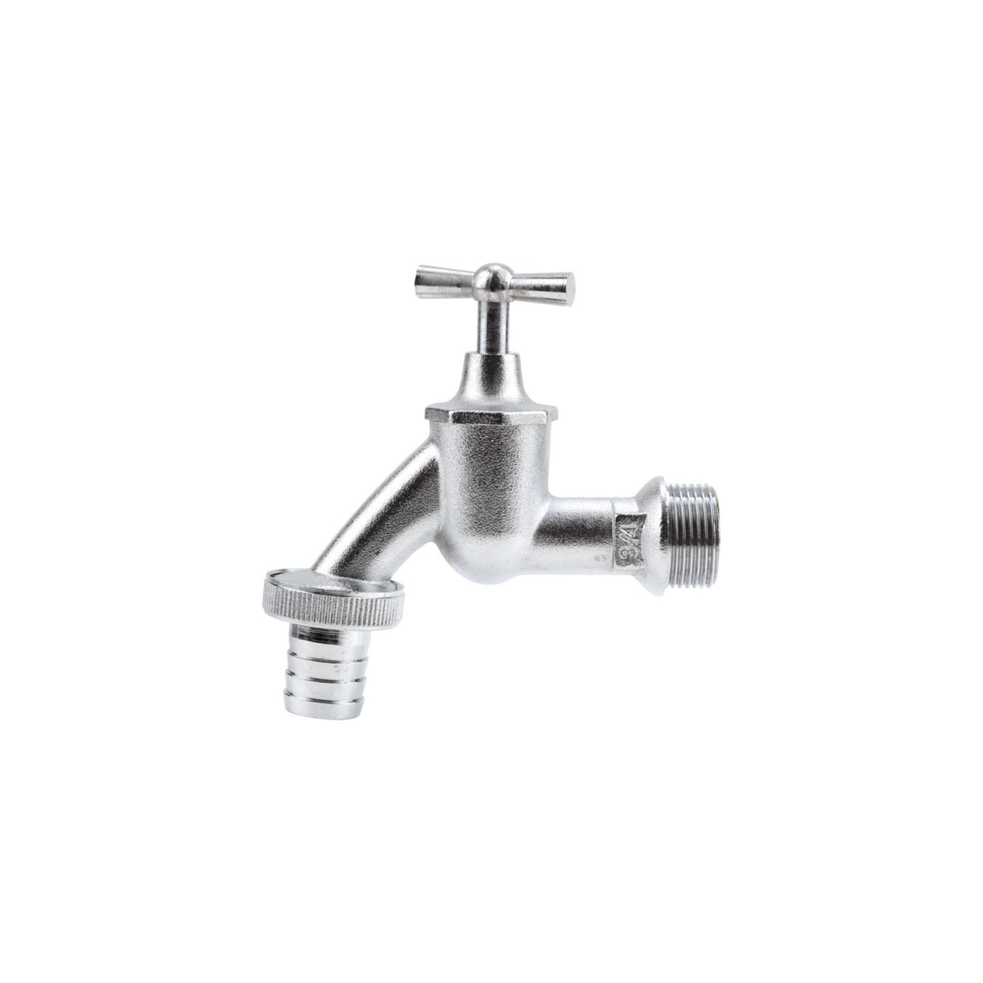 Gardena Garten-Wasserhahn 3/4" Schlauch-Anschluss 19mm Silber