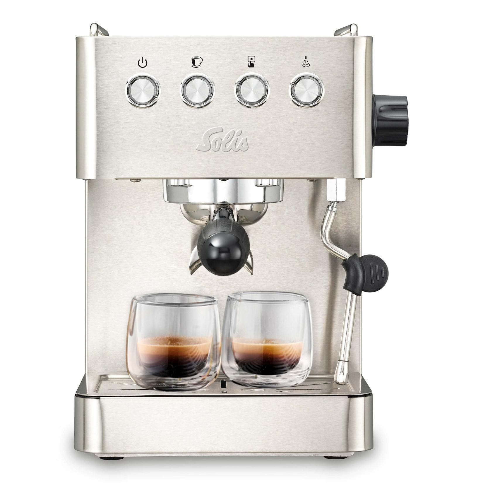 Solis Siebträgermaschine 98132 Silber Espressomaschine