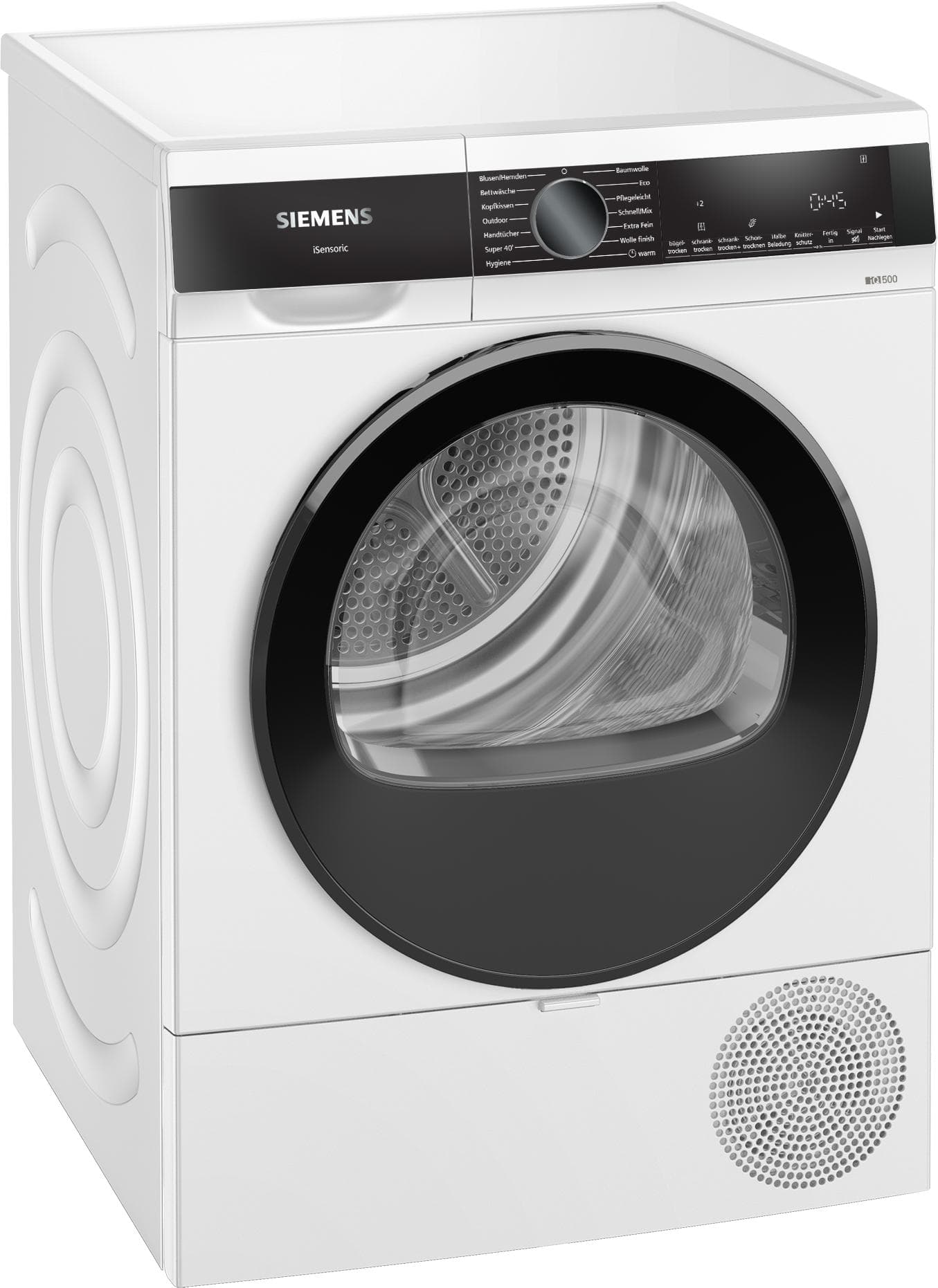 SIEMENS Wärmepumpen-Trockner WQ33G2D41 Weiß Reversierende Trommel