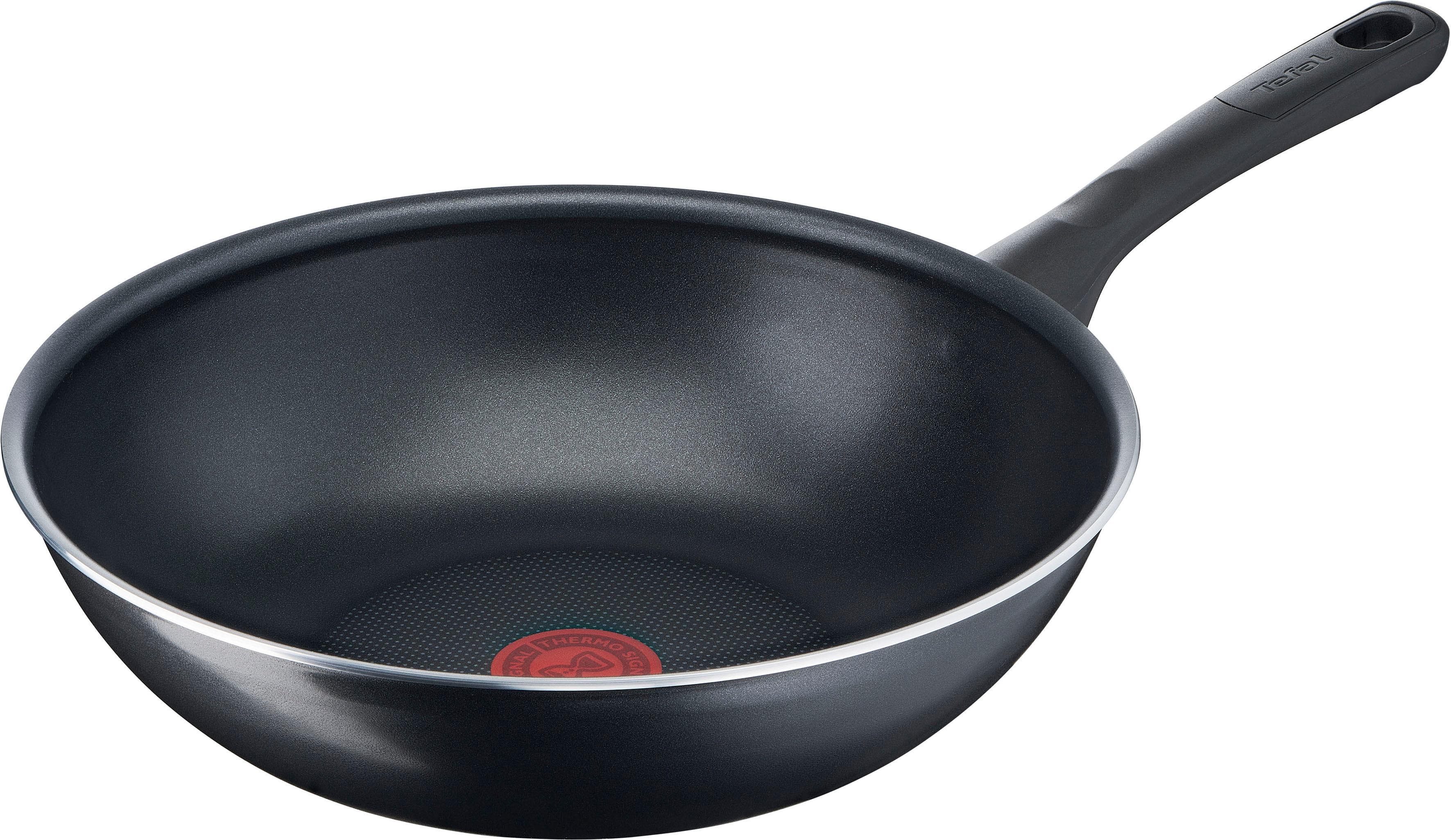 Tefal Day by Day Wokpfanne 28 cm Schwarz Antihaftversiegelung Thermo-Signal